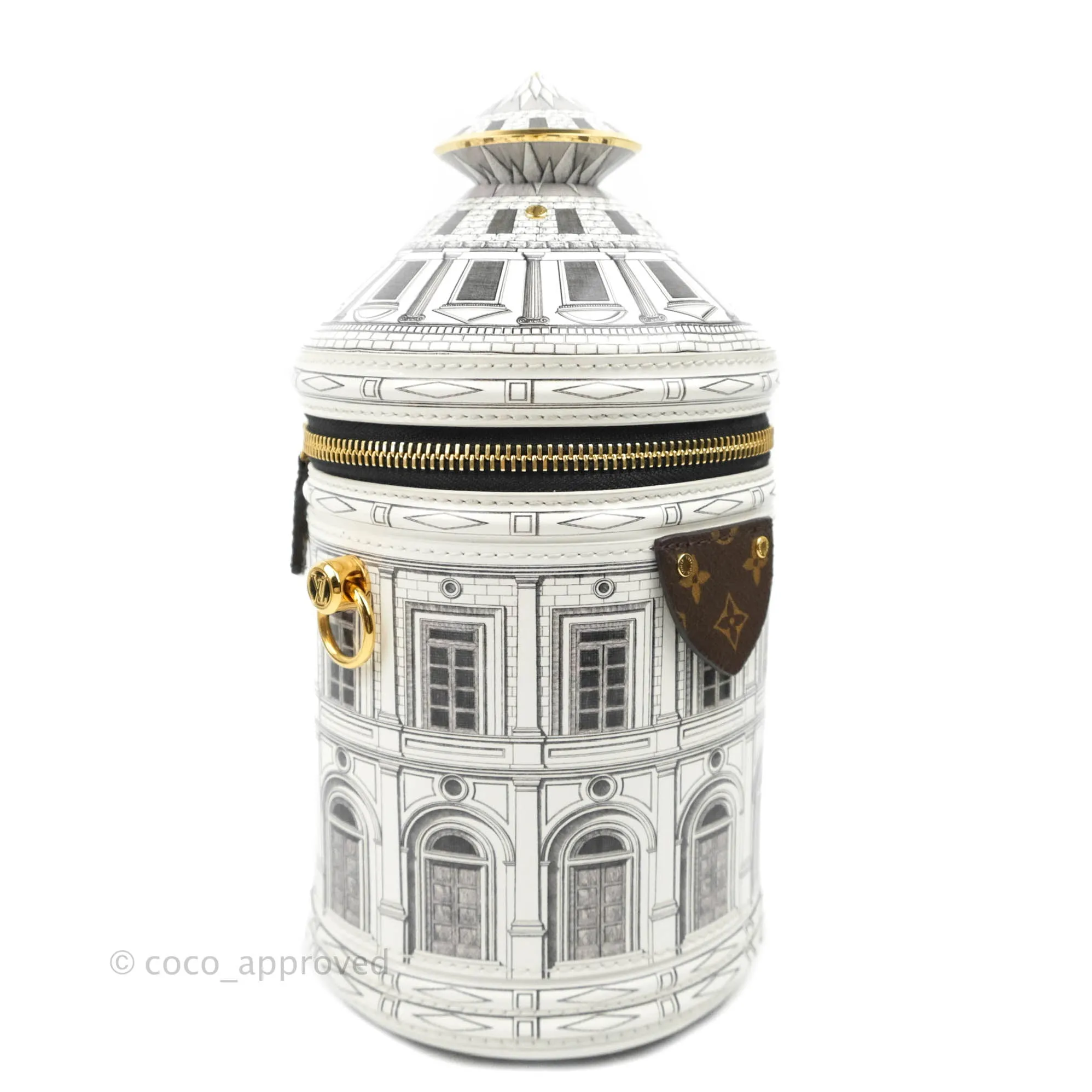 Louis Vuitton Cannes Vase Architettura Handbag Patent Calfskin