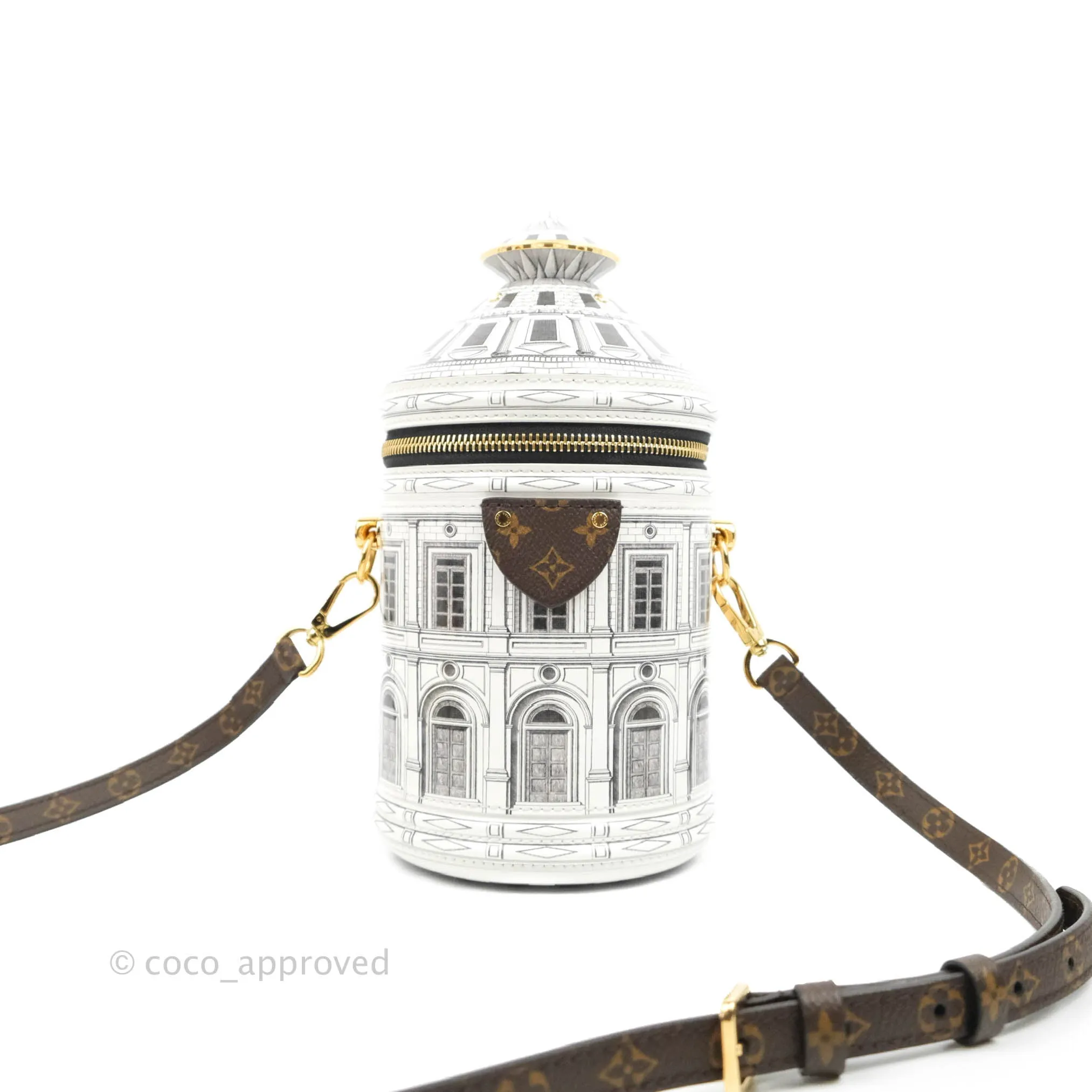 Louis Vuitton Cannes Vase Architettura Handbag Patent Calfskin