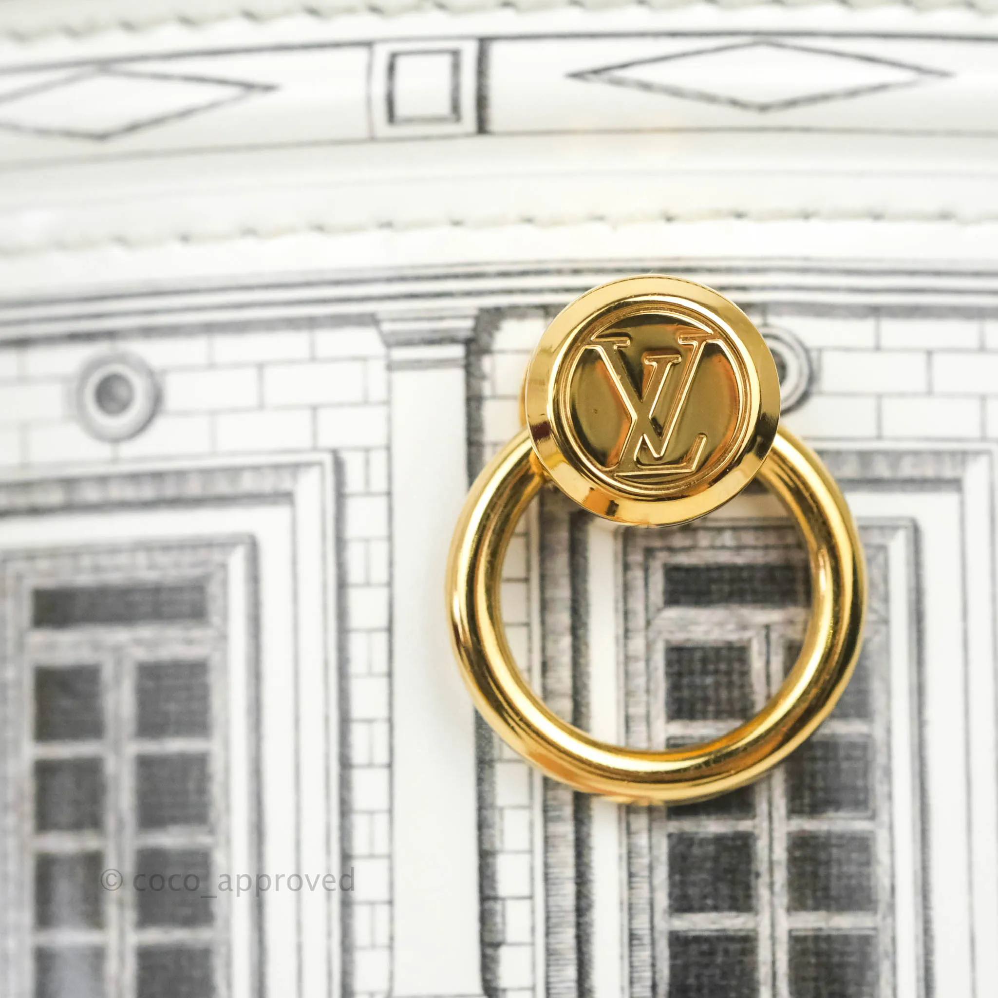 Louis Vuitton Cannes Vase Architettura Handbag Patent Calfskin