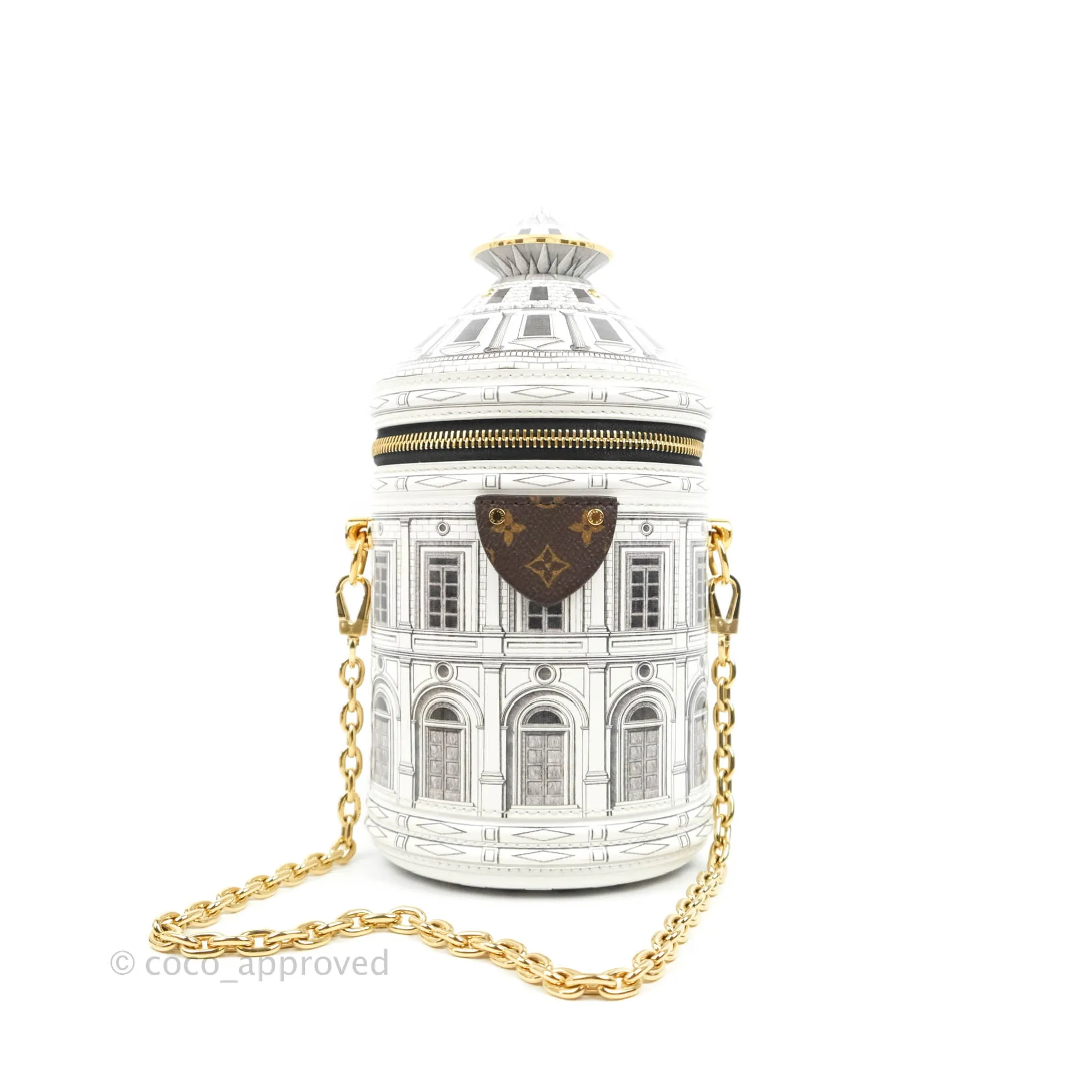 Louis Vuitton Cannes Vase Architettura Handbag Patent Calfskin