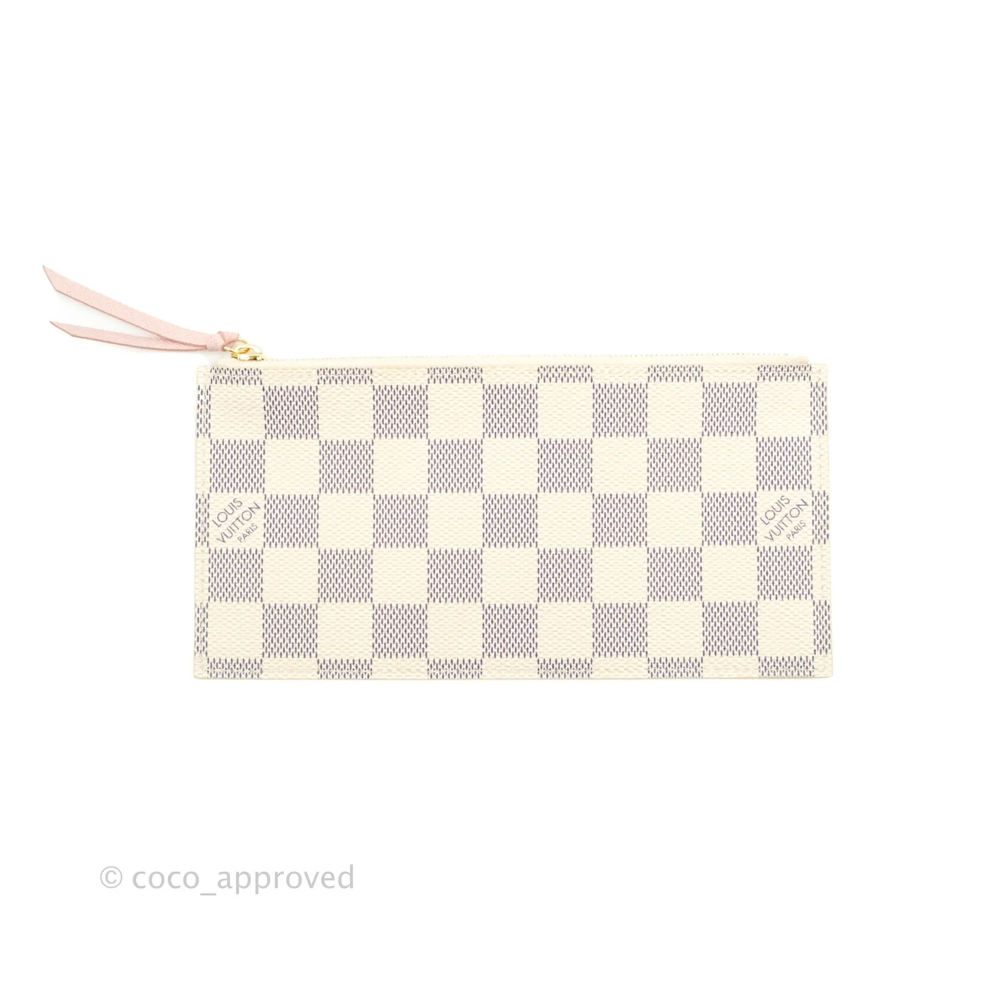 Louis Vuitton Canvas Pochette Flicie Bag Damier Azur
