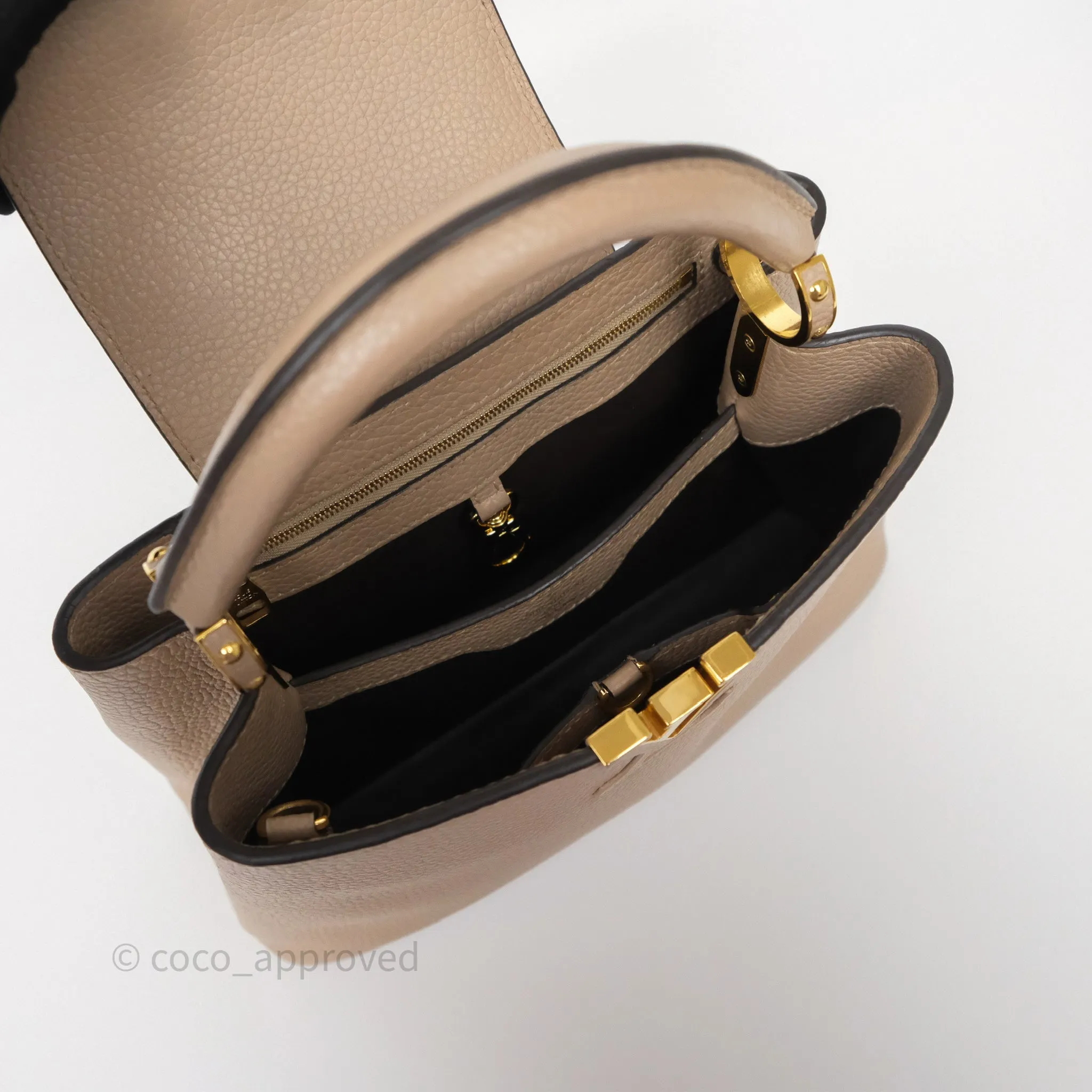 Louis Vuitton Capucines BB Taurillon Leather Galet