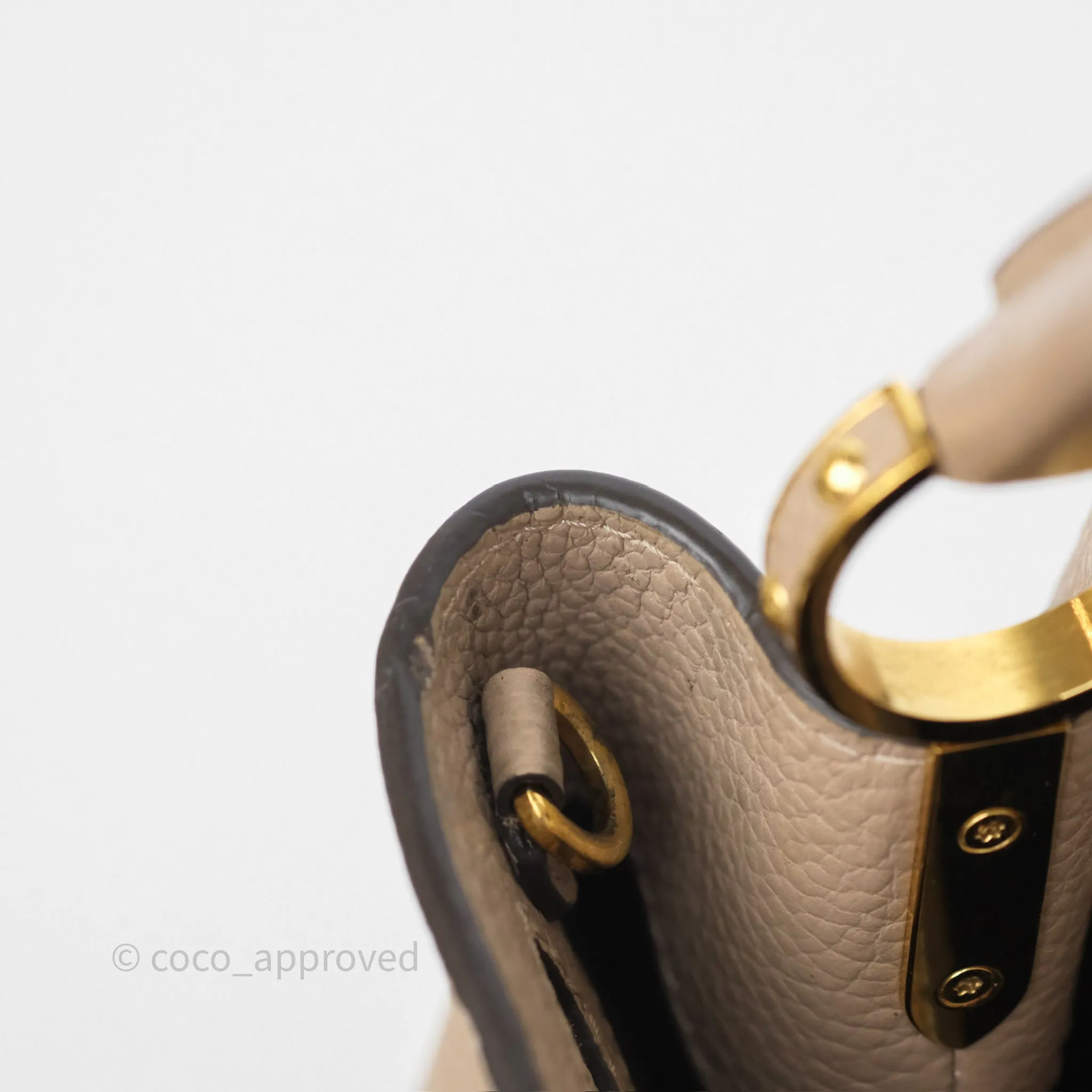 Louis Vuitton Capucines BB Taurillon Leather Galet