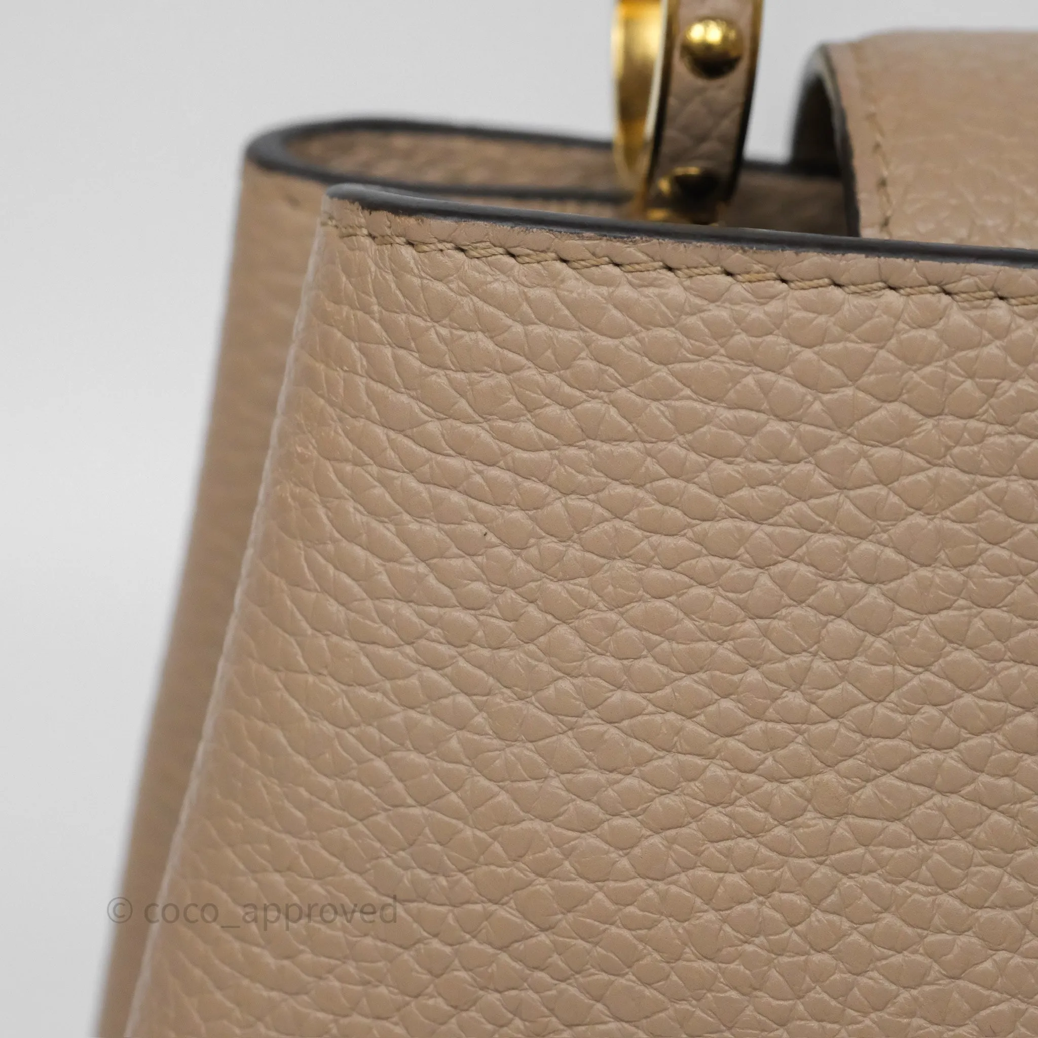 Louis Vuitton Capucines BB Taurillon Leather Galet
