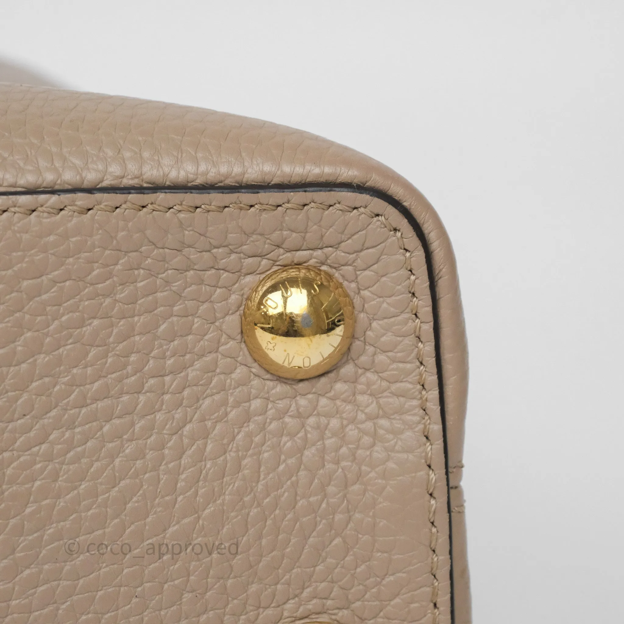Louis Vuitton Capucines BB Taurillon Leather Galet