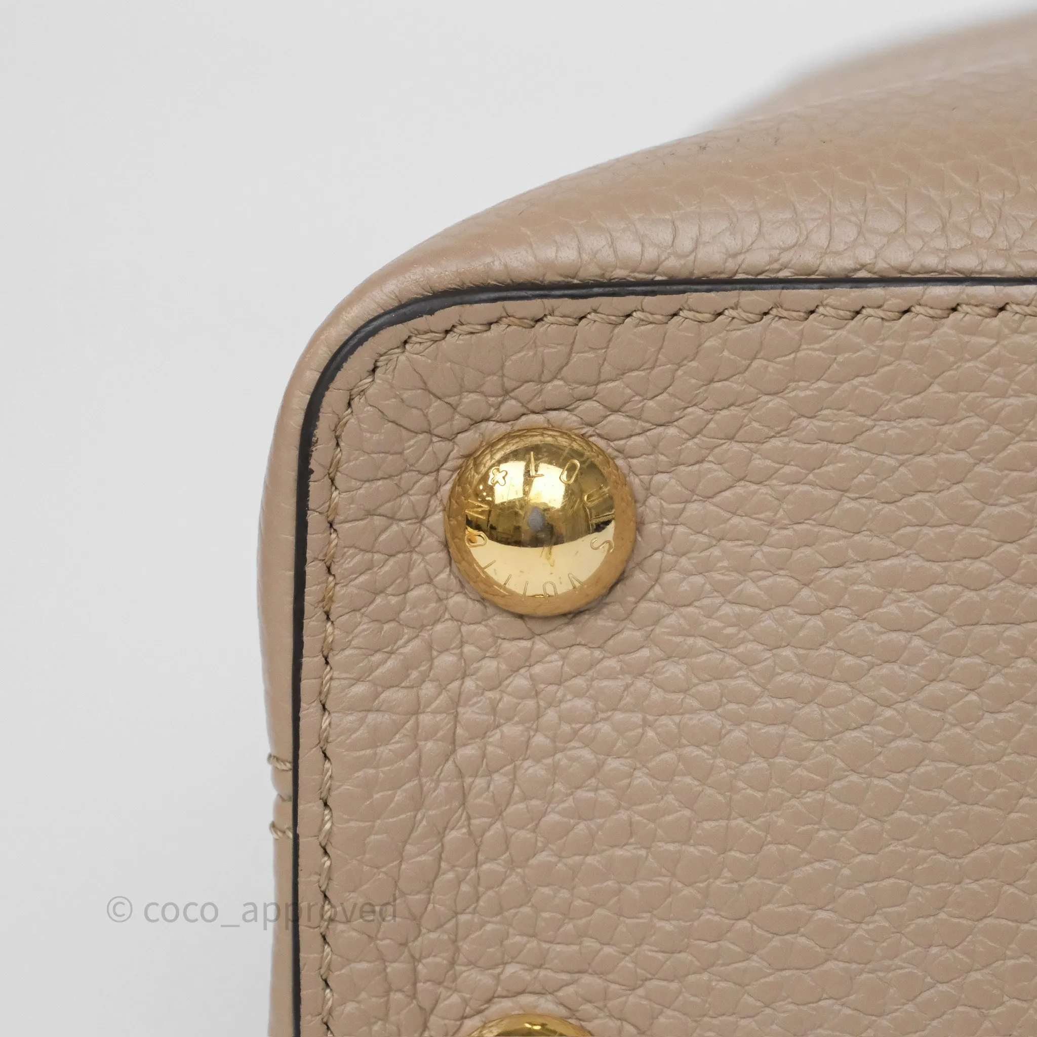 Louis Vuitton Capucines BB Taurillon Leather Galet