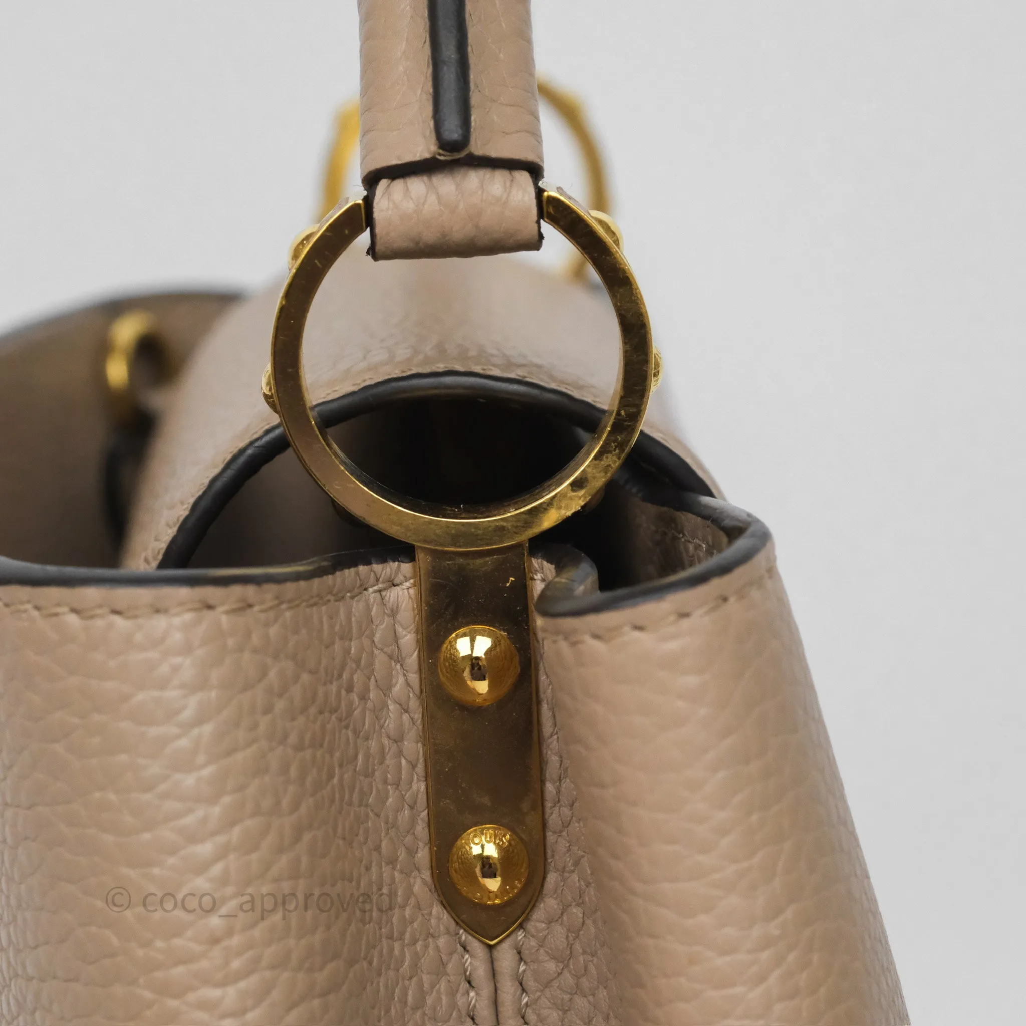 Louis Vuitton Capucines BB Taurillon Leather Galet