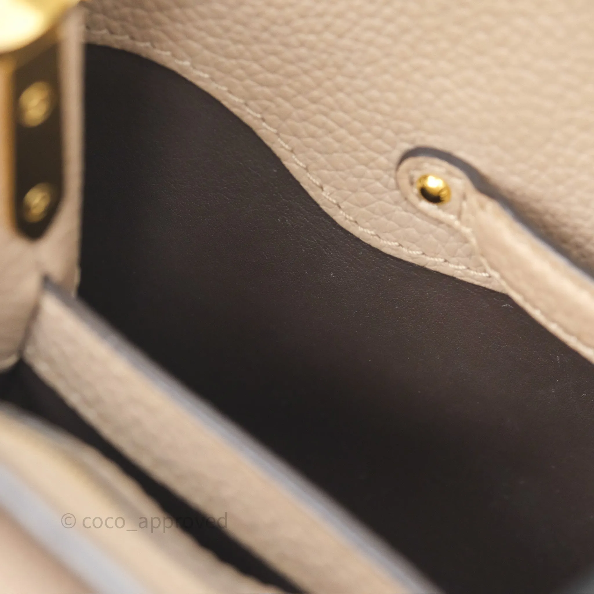 Louis Vuitton Capucines BB Taurillon Leather Galet
