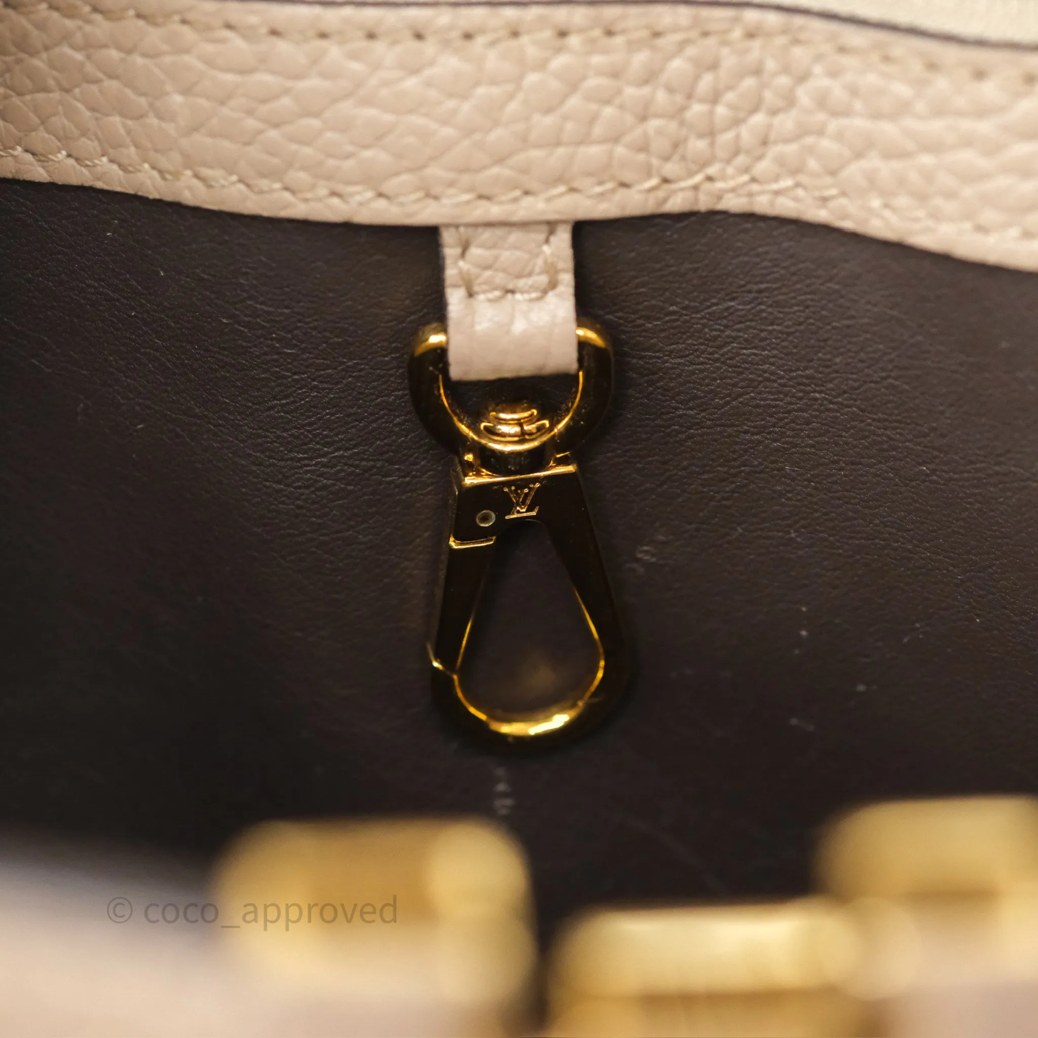 Louis Vuitton Capucines BB Taurillon Leather Galet