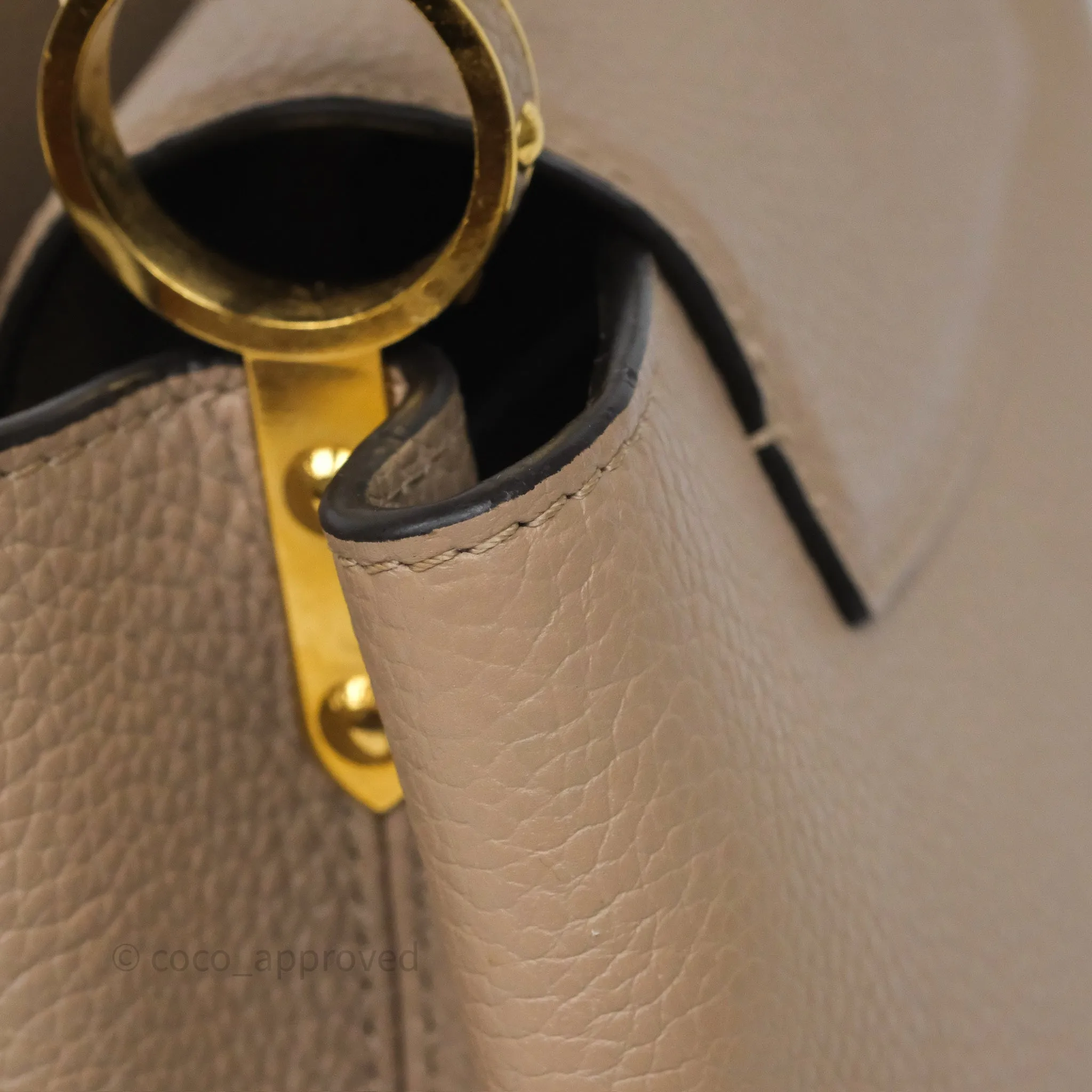Louis Vuitton Capucines BB Taurillon Leather Galet