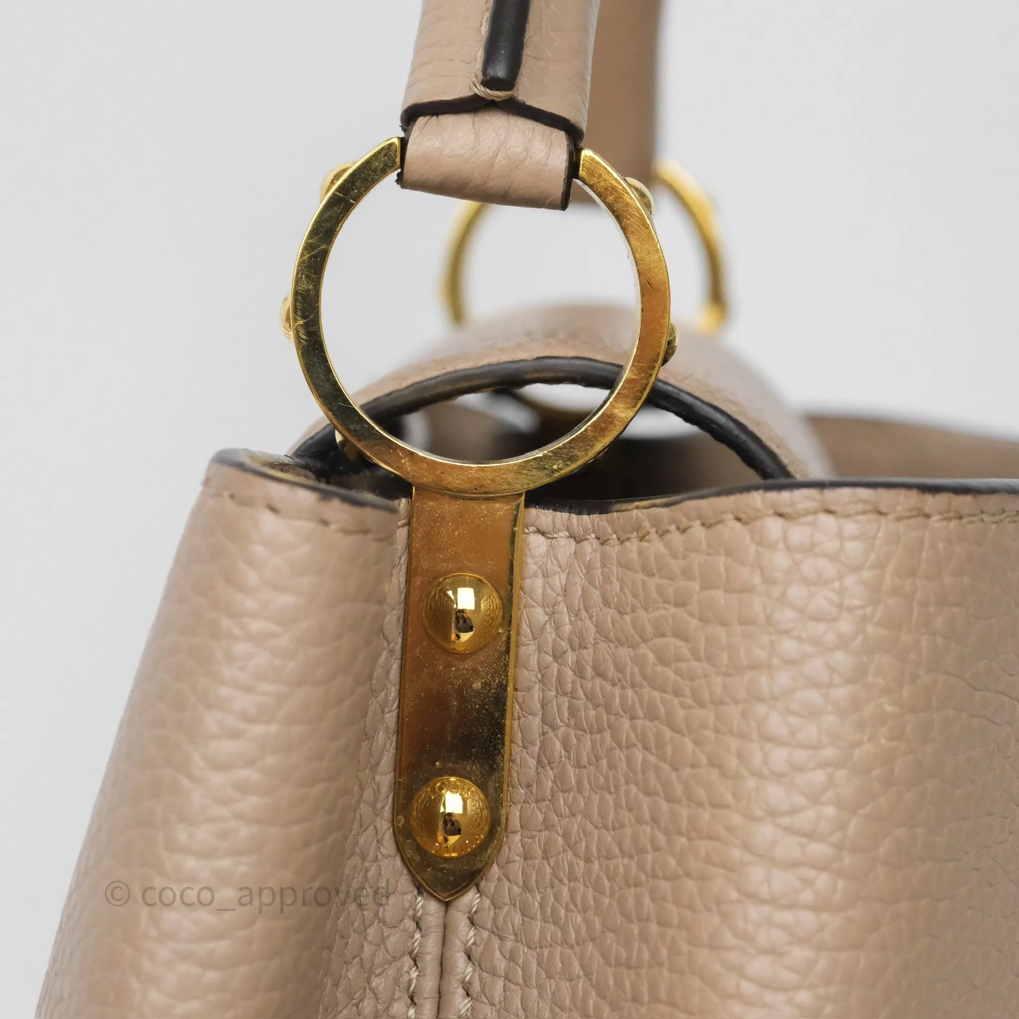 Louis Vuitton Capucines BB Taurillon Leather Galet
