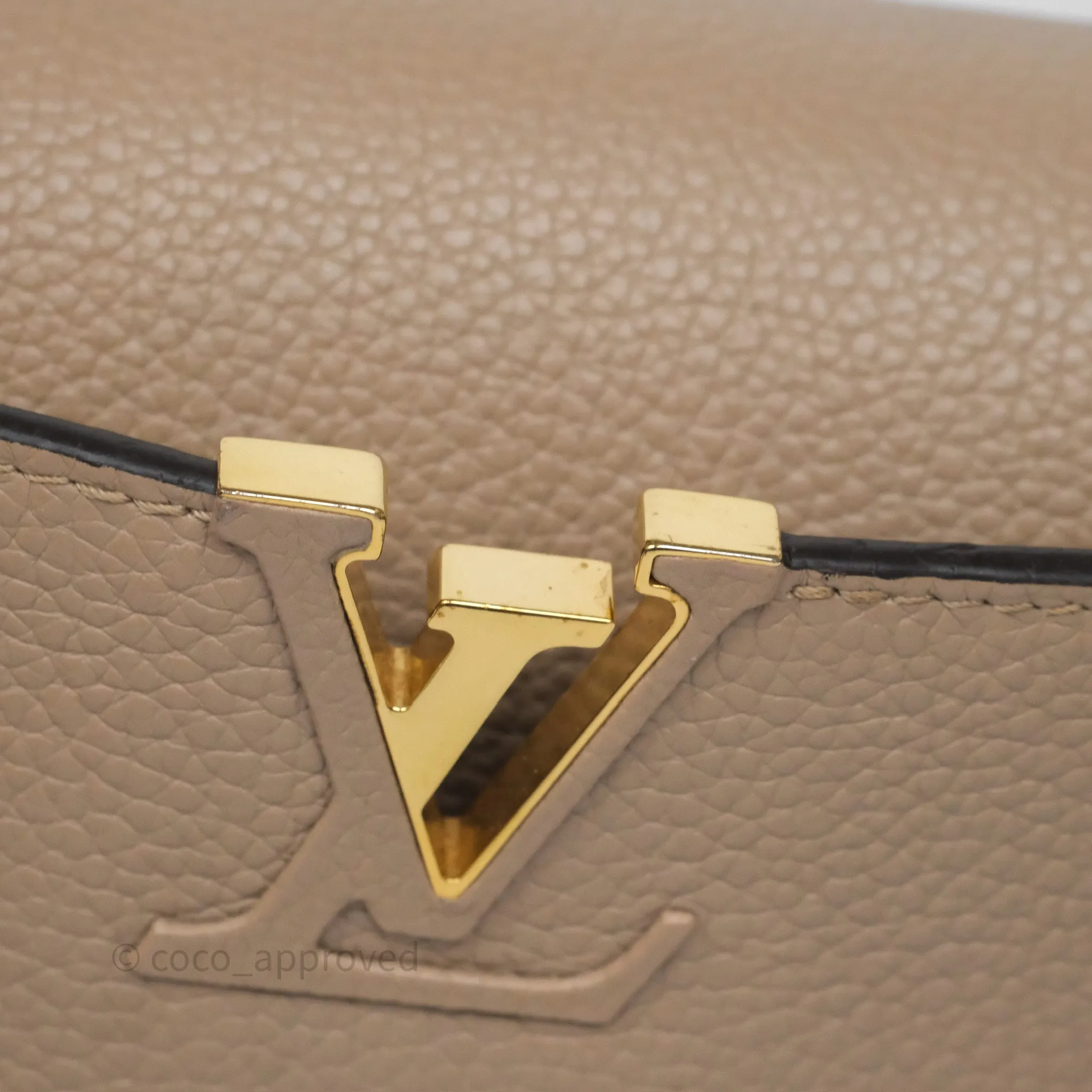 Louis Vuitton Capucines BB Taurillon Leather Galet
