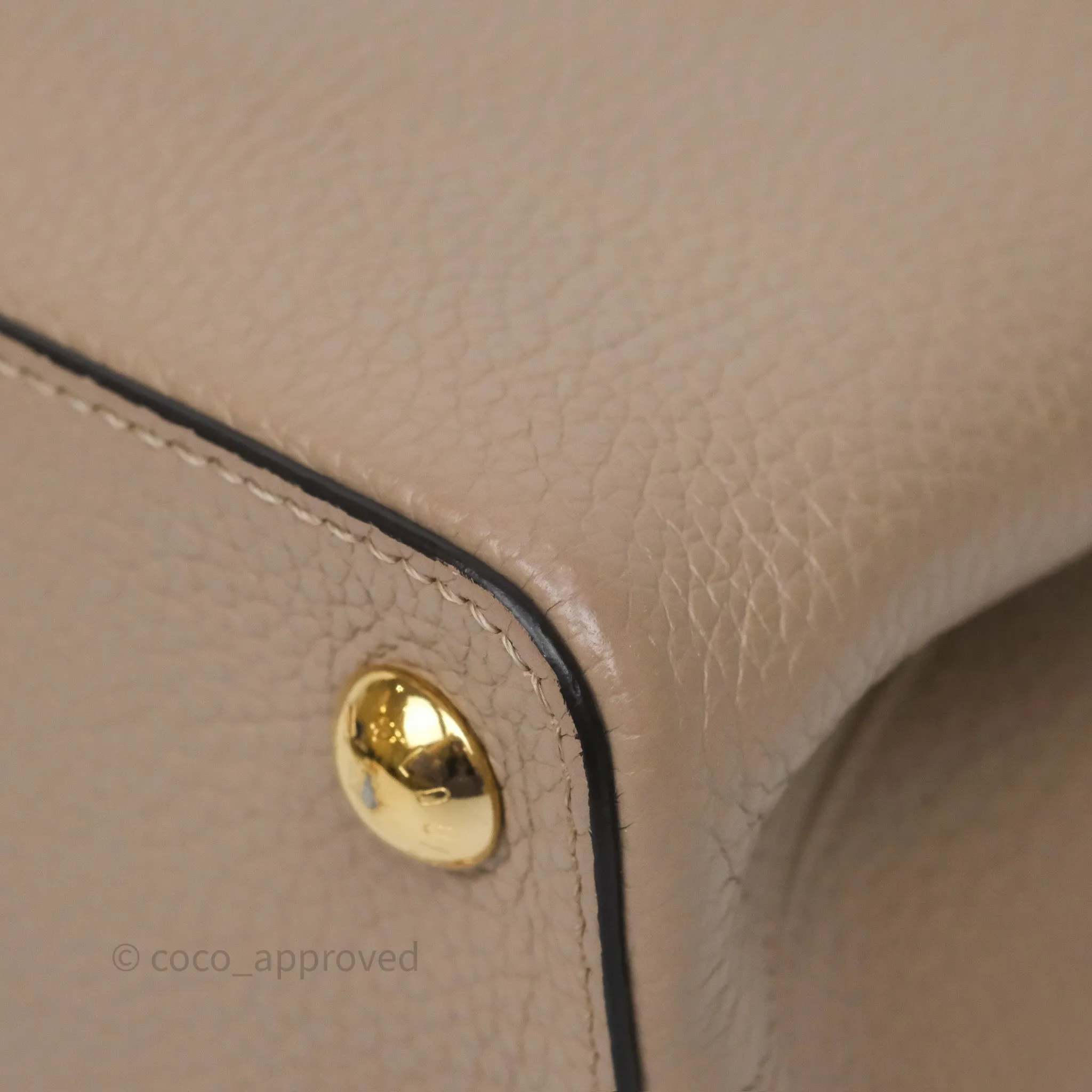 Louis Vuitton Capucines BB Taurillon Leather Galet