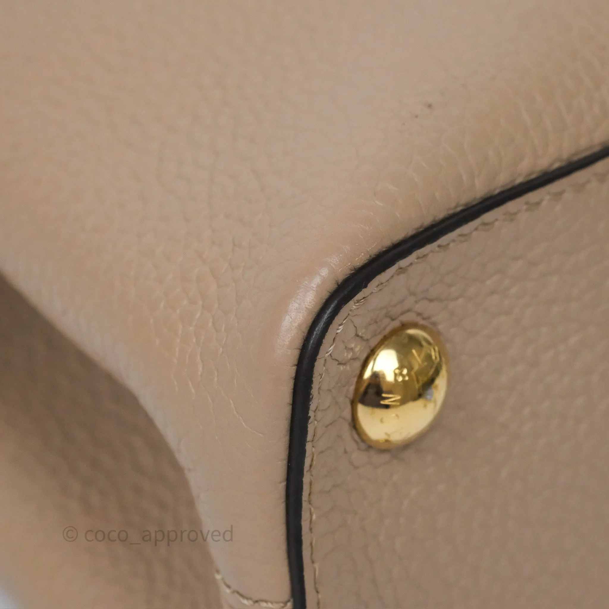 Louis Vuitton Capucines BB Taurillon Leather Galet