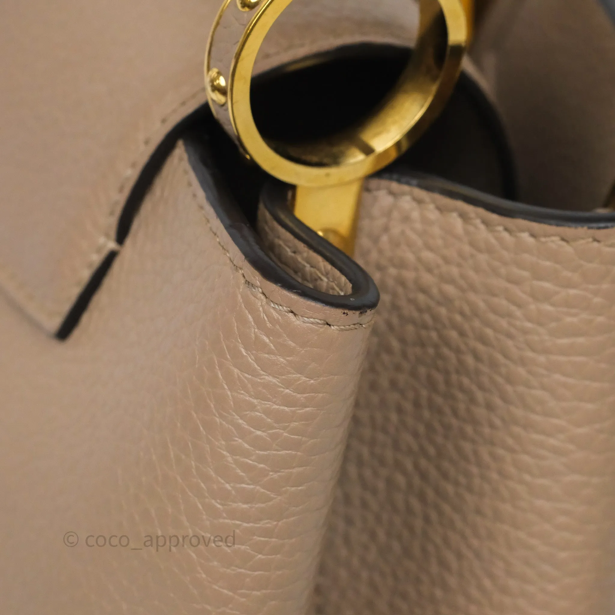 Louis Vuitton Capucines BB Taurillon Leather Galet