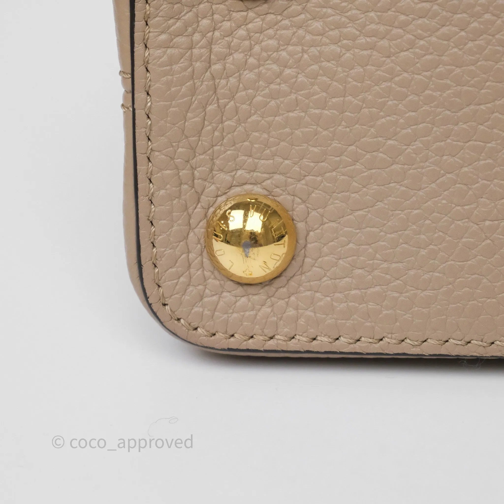 Louis Vuitton Capucines BB Taurillon Leather Galet