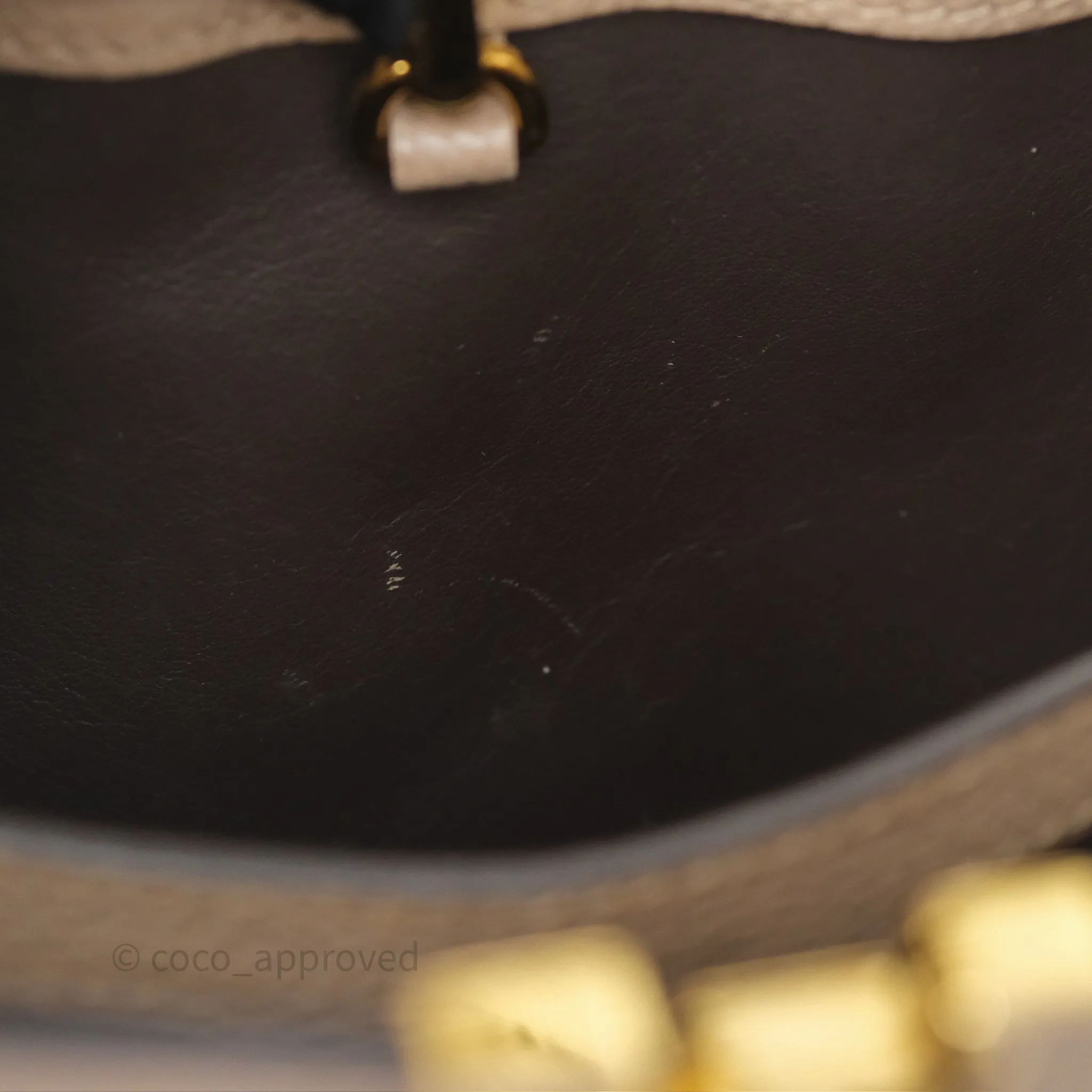 Louis Vuitton Capucines BB Taurillon Leather Galet