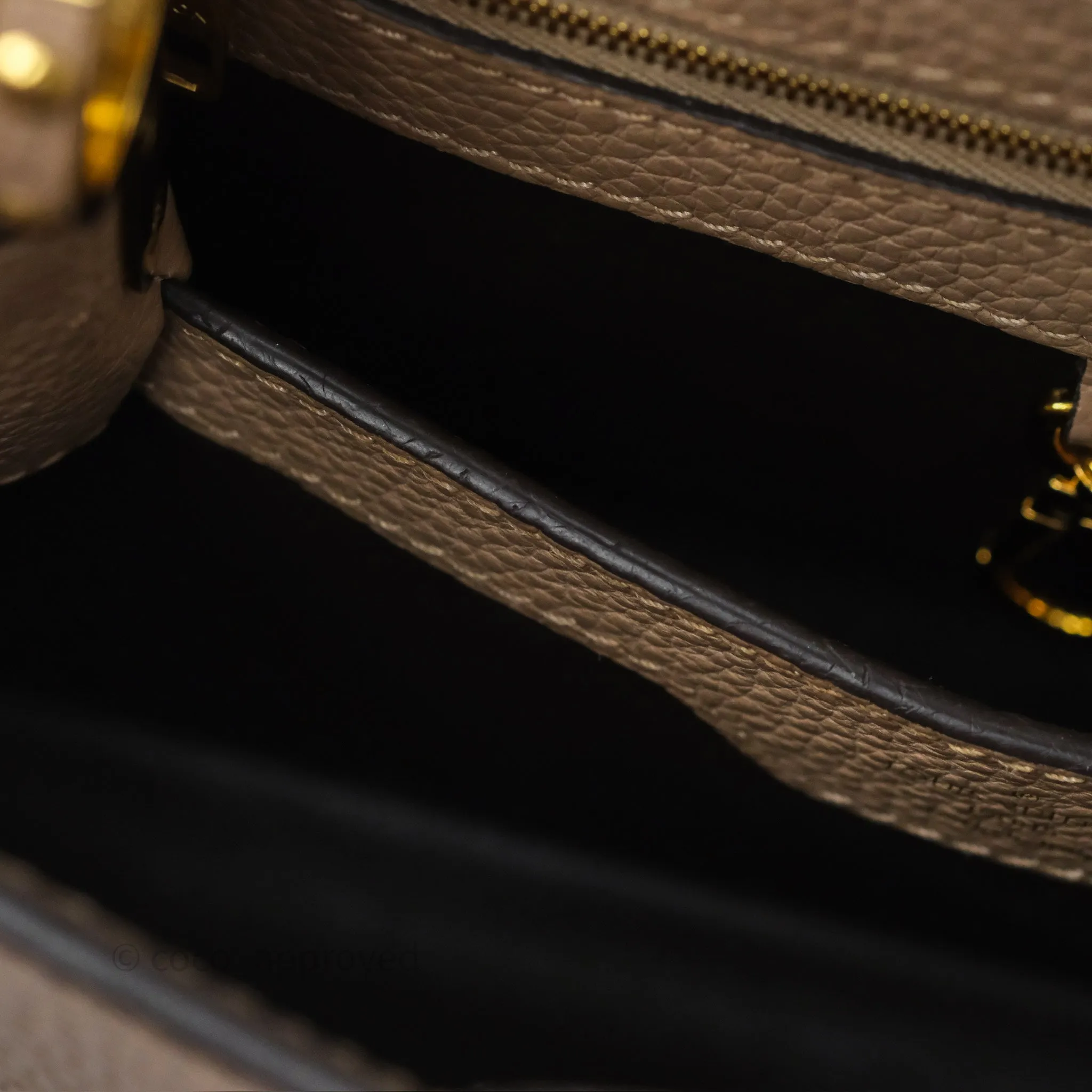 Louis Vuitton Capucines BB Taurillon Leather Galet