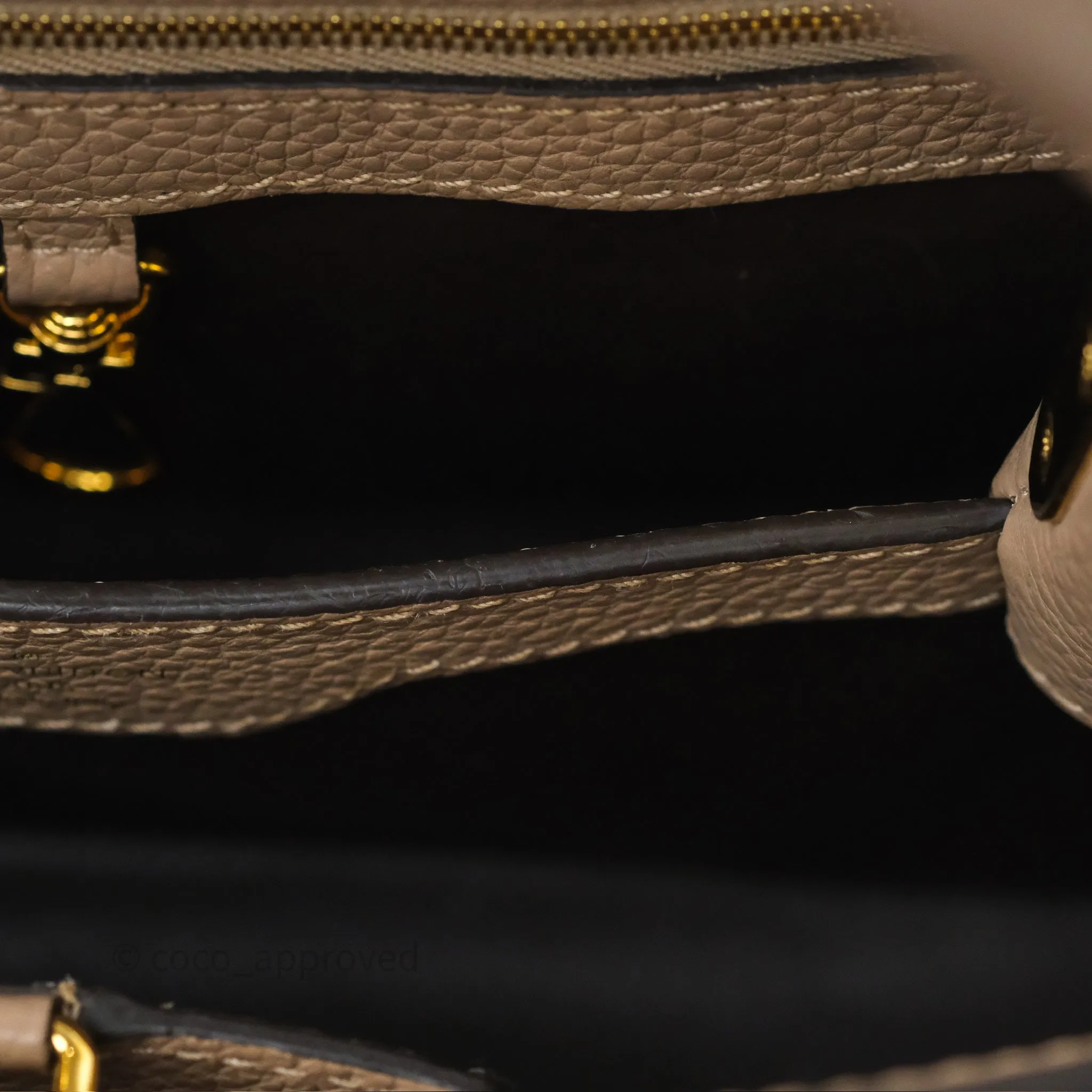 Louis Vuitton Capucines BB Taurillon Leather Galet