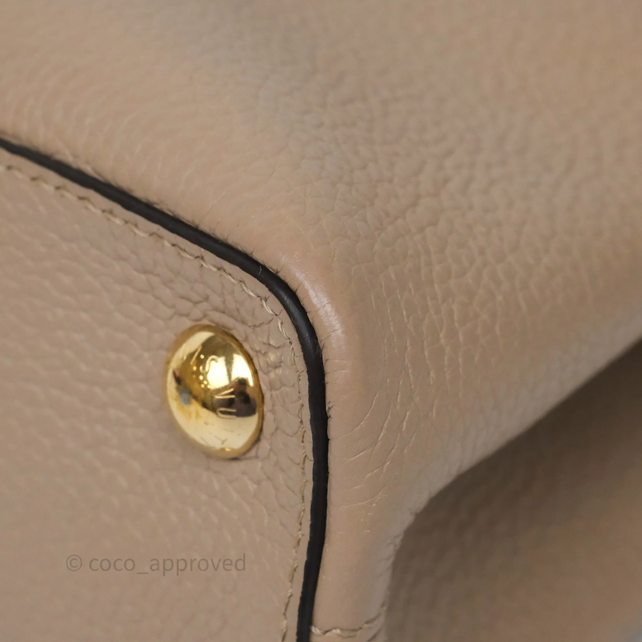 Louis Vuitton Capucines BB Taurillon Leather Galet