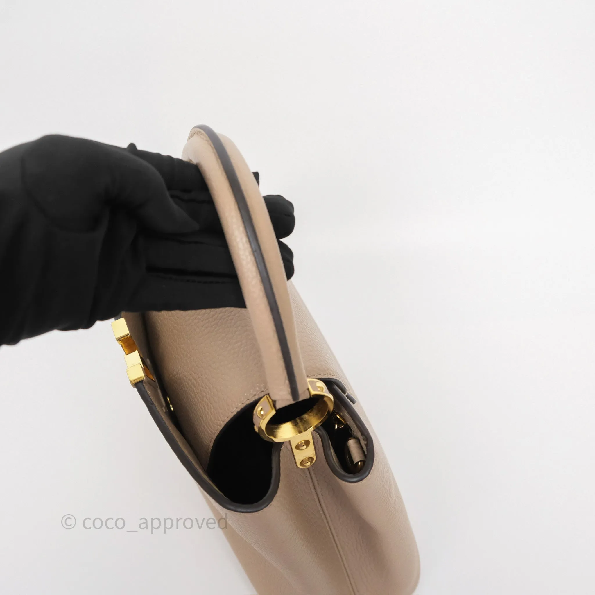 Louis Vuitton Capucines BB Taurillon Leather Galet