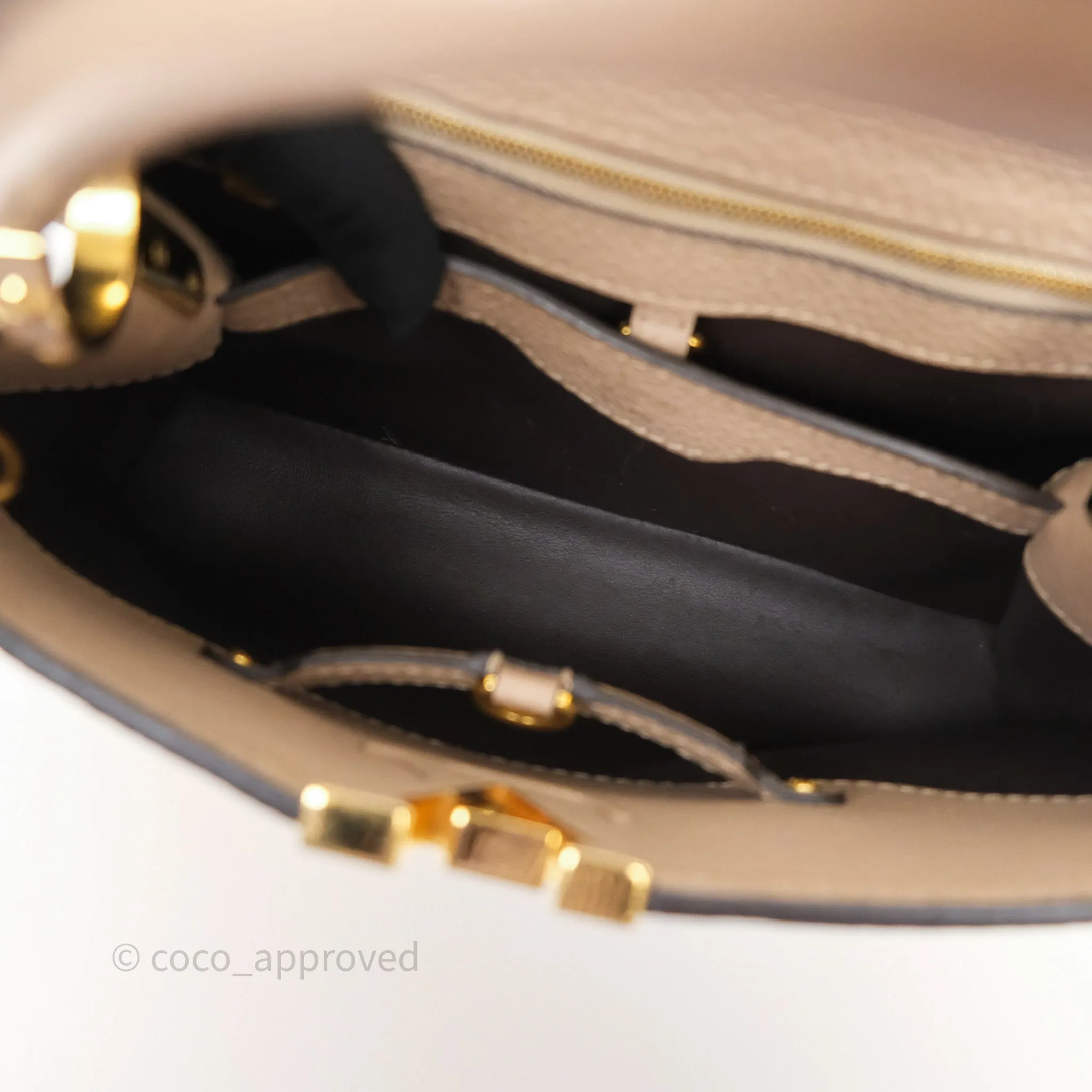 Louis Vuitton Capucines BB Taurillon Leather Galet