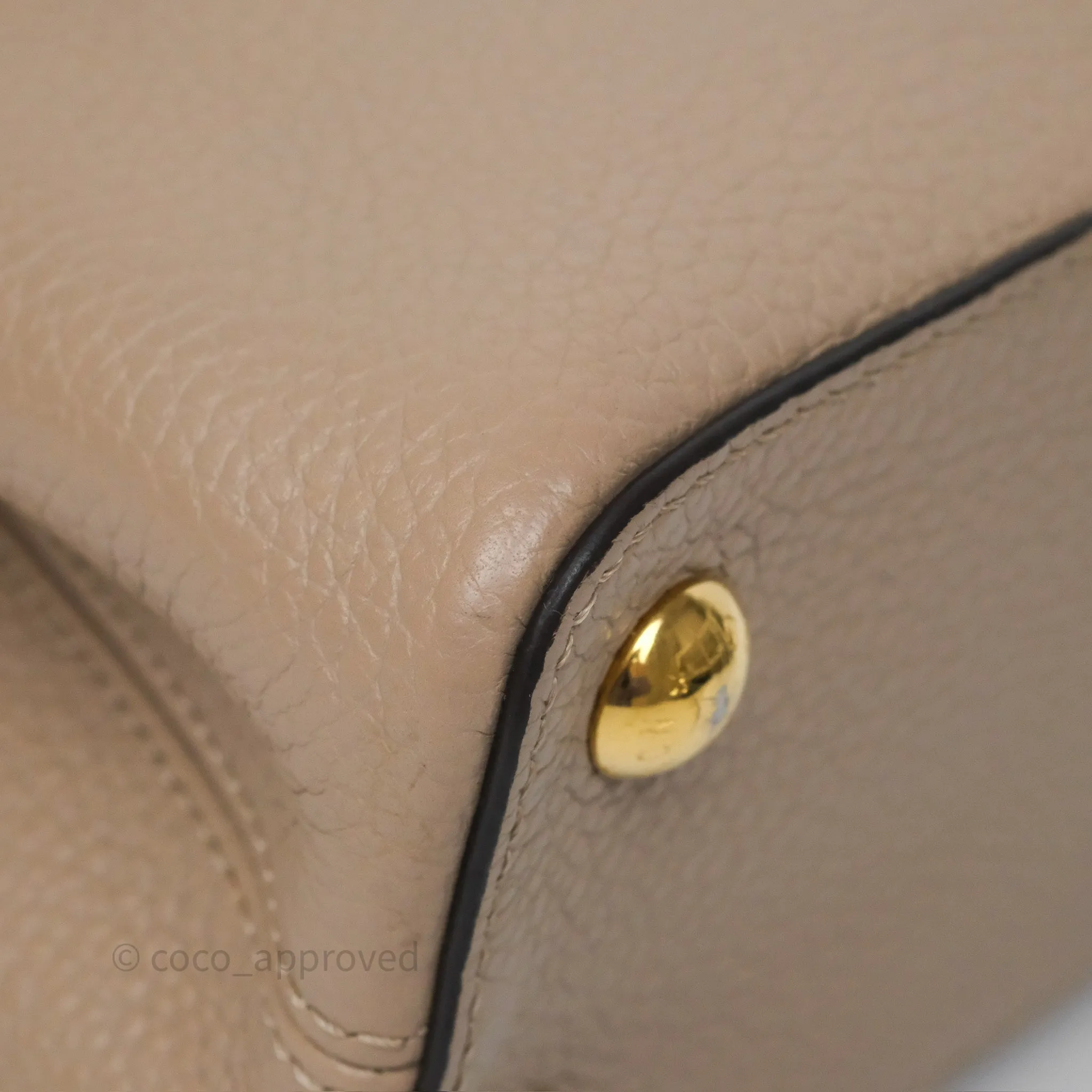 Louis Vuitton Capucines BB Taurillon Leather Galet