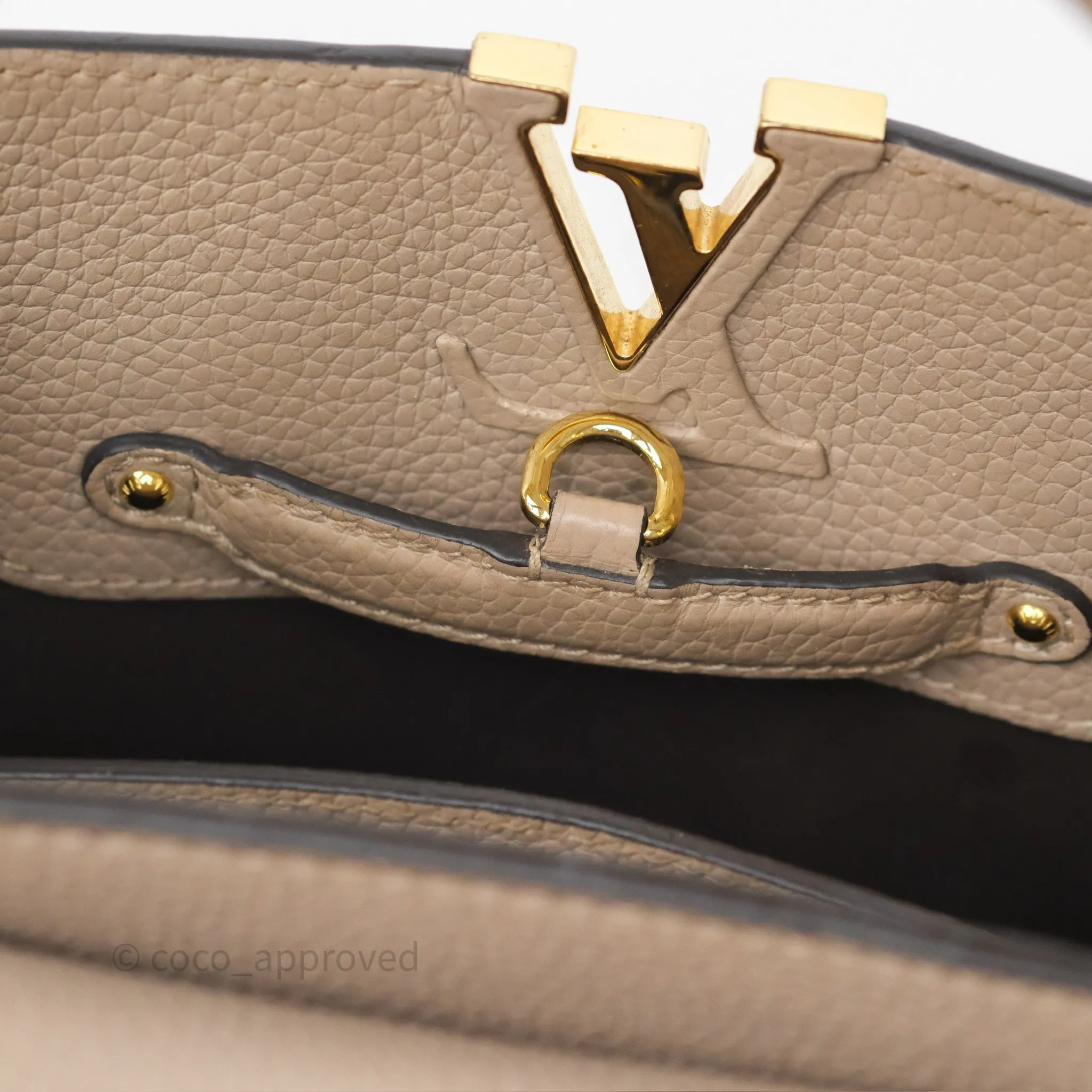 Louis Vuitton Capucines BB Taurillon Leather Galet