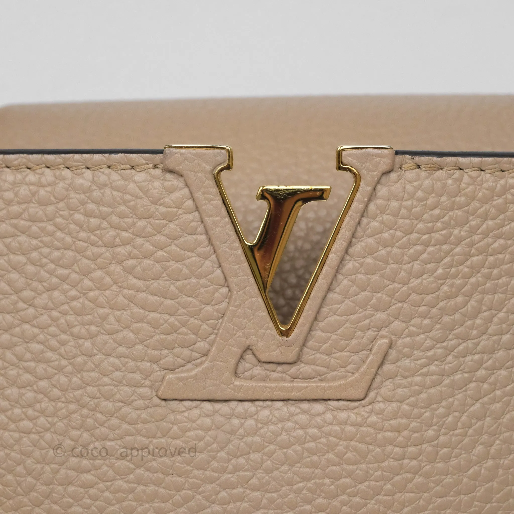 Louis Vuitton Capucines BB Taurillon Leather Galet