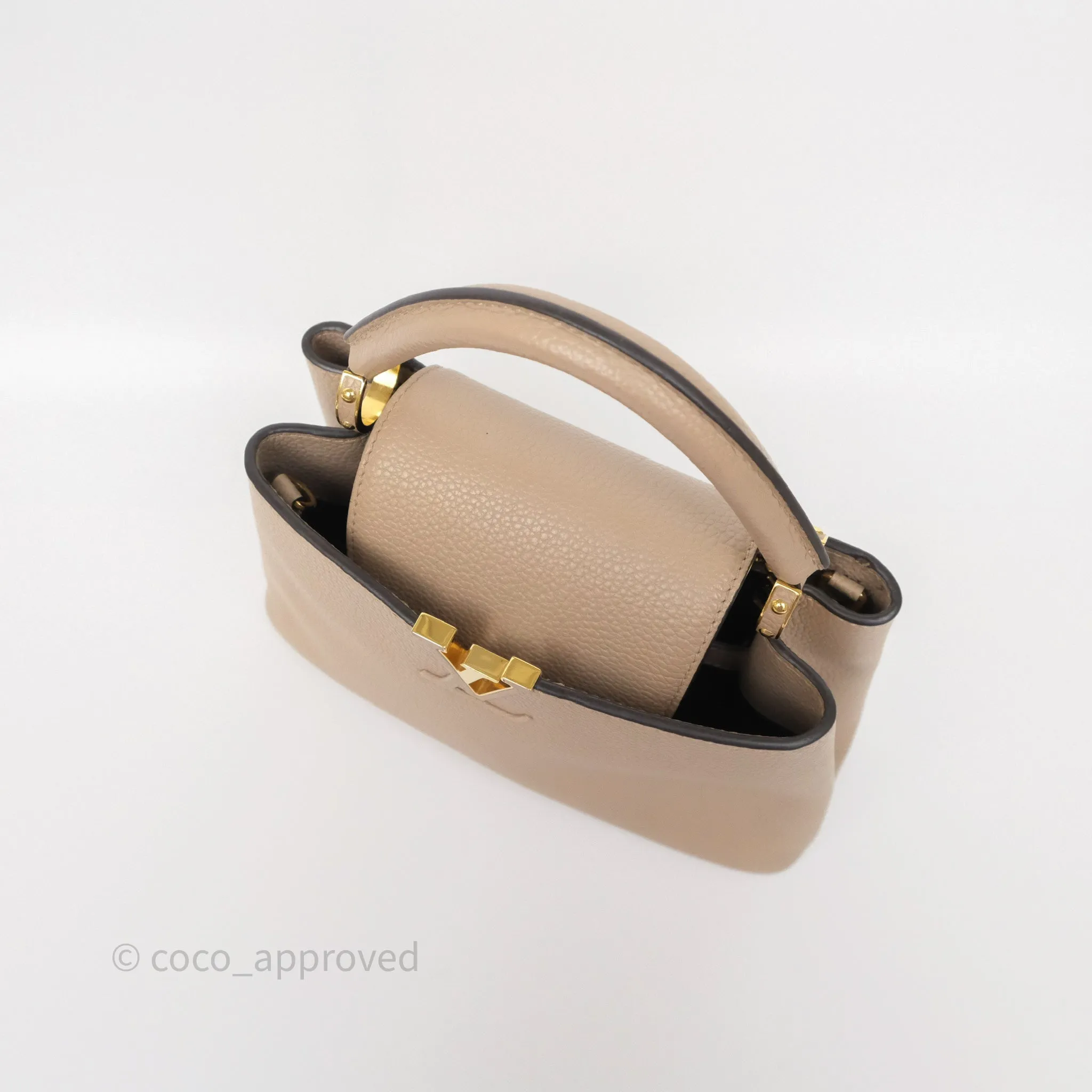 Louis Vuitton Capucines BB Taurillon Leather Galet