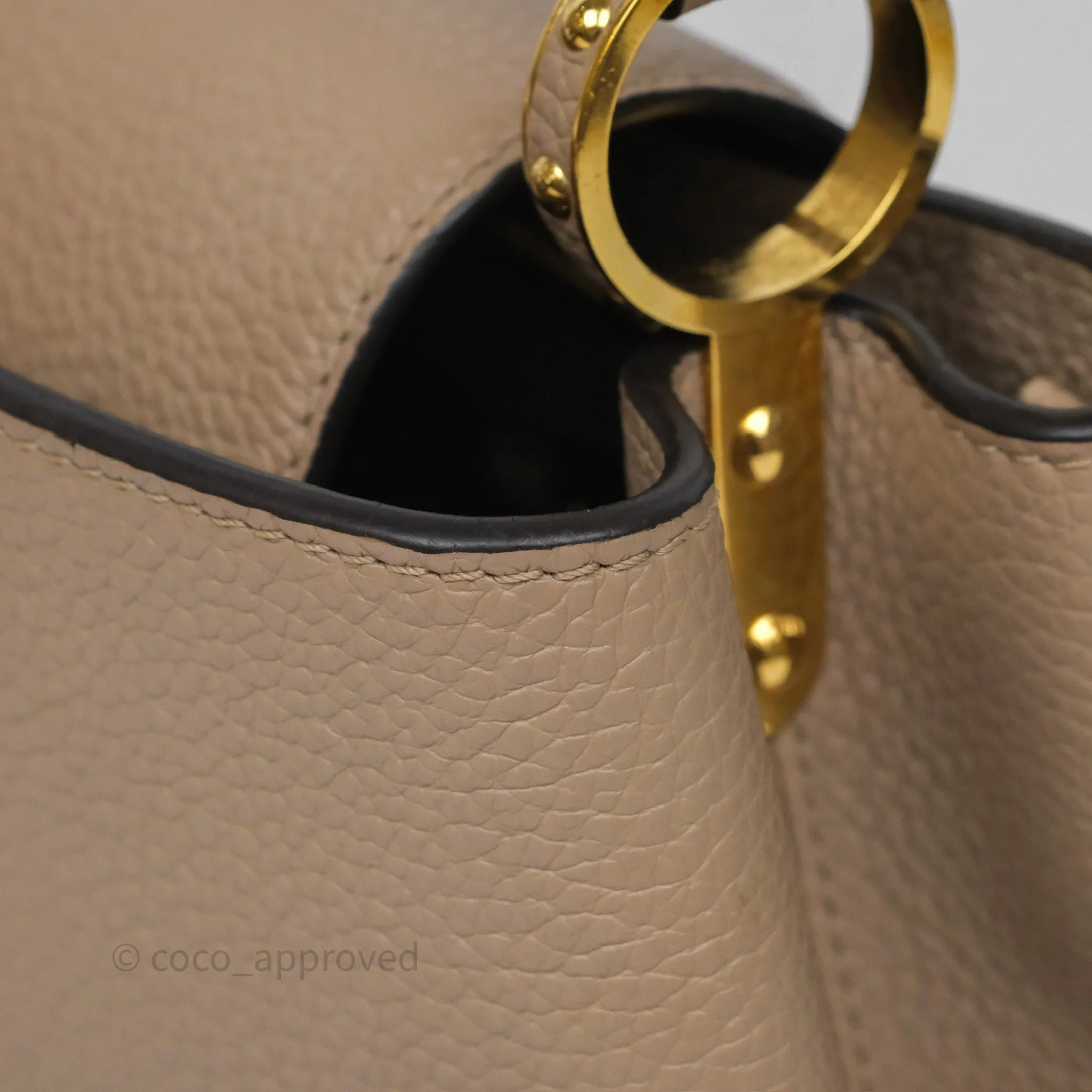 Louis Vuitton Capucines BB Taurillon Leather Galet