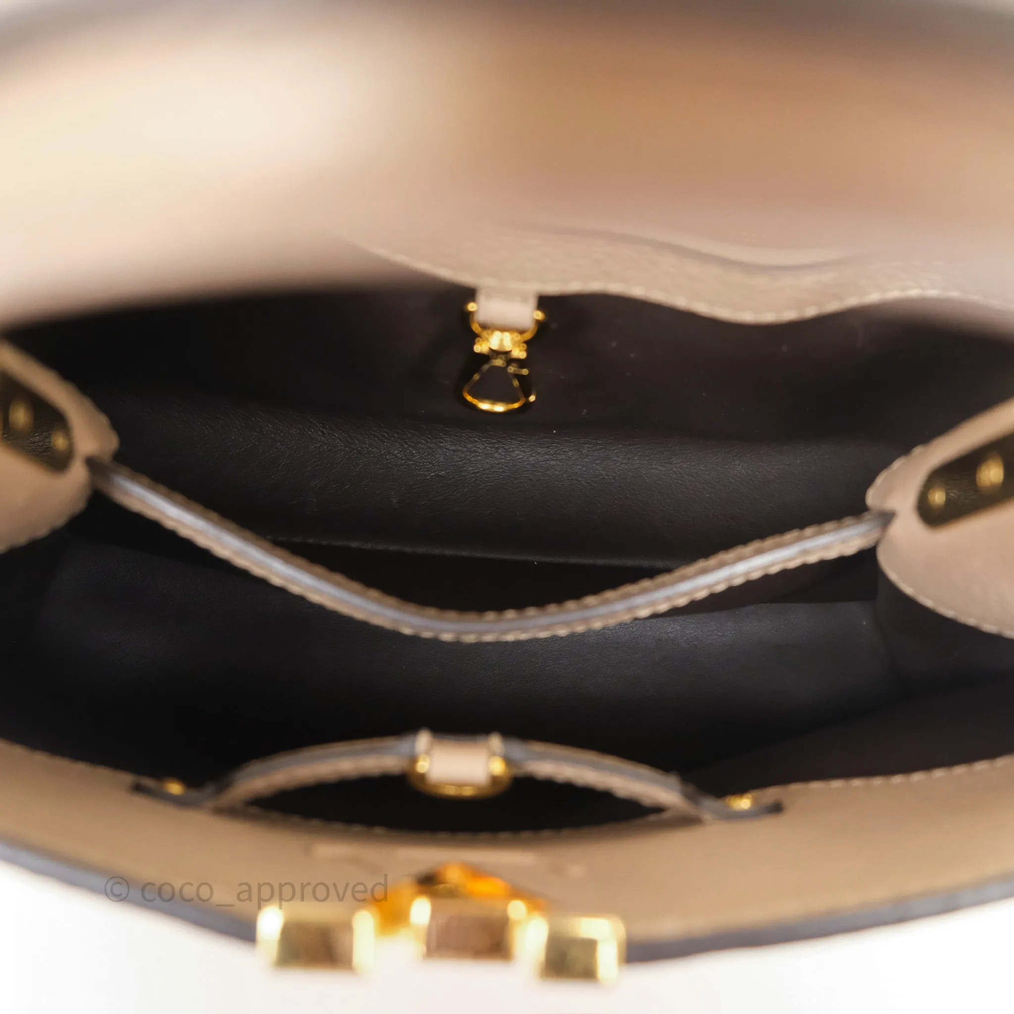 Louis Vuitton Capucines BB Taurillon Leather Galet