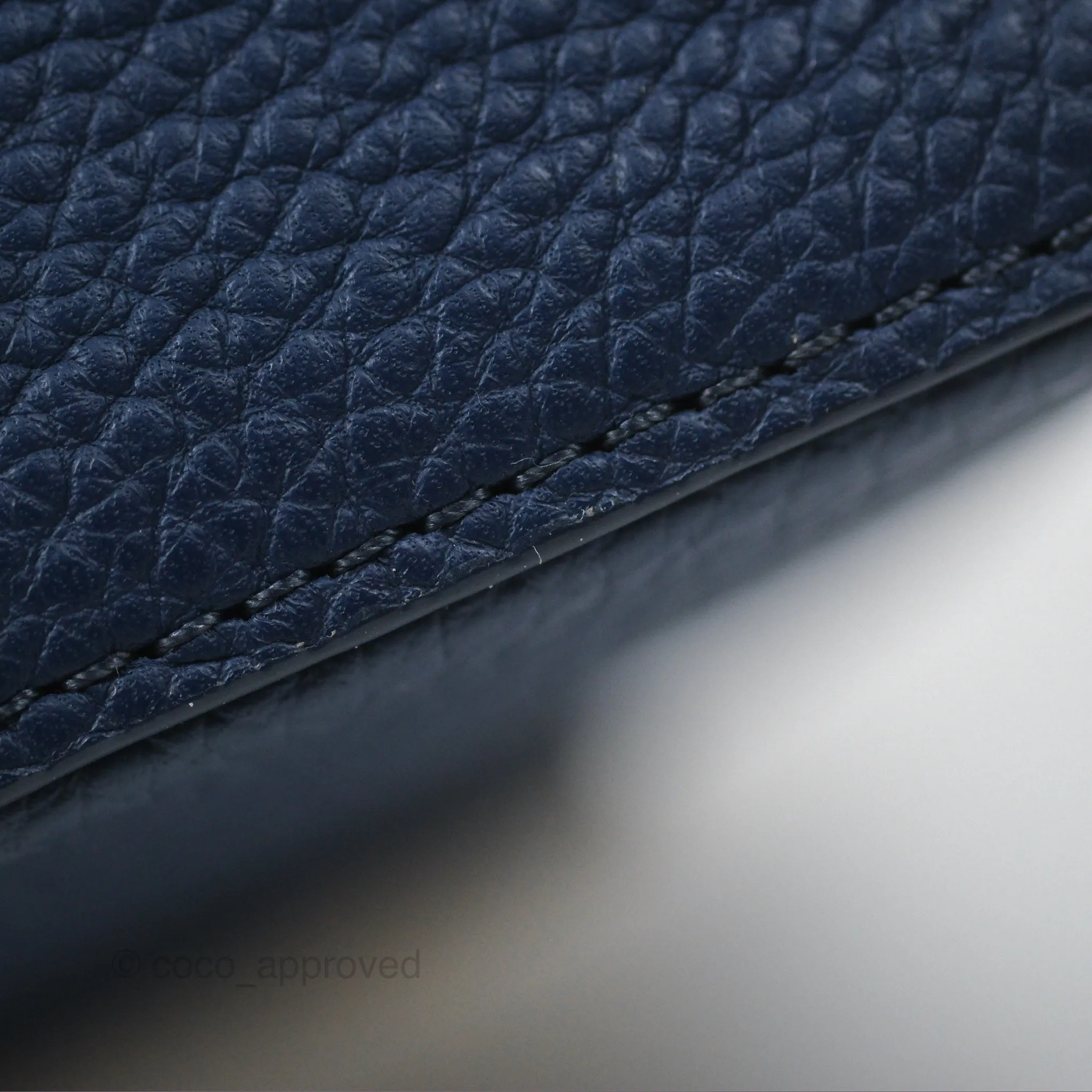 Louis Vuitton Capucines Mini Navy in Taurillon Leather and Python Leather