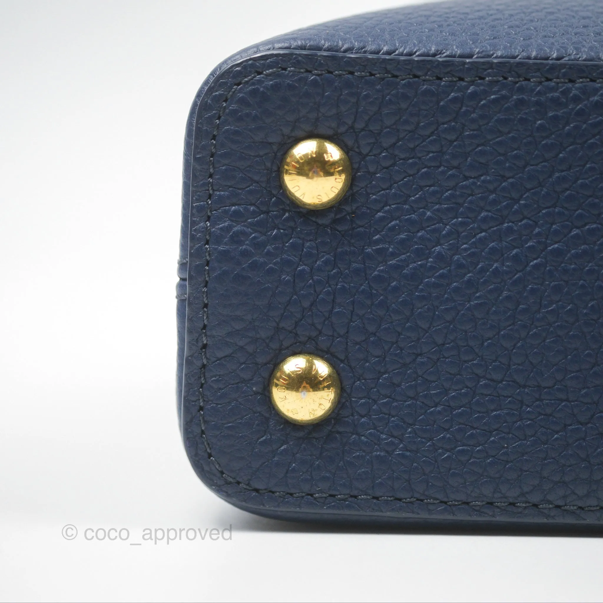 Louis Vuitton Capucines Mini Navy in Taurillon Leather and Python Leather
