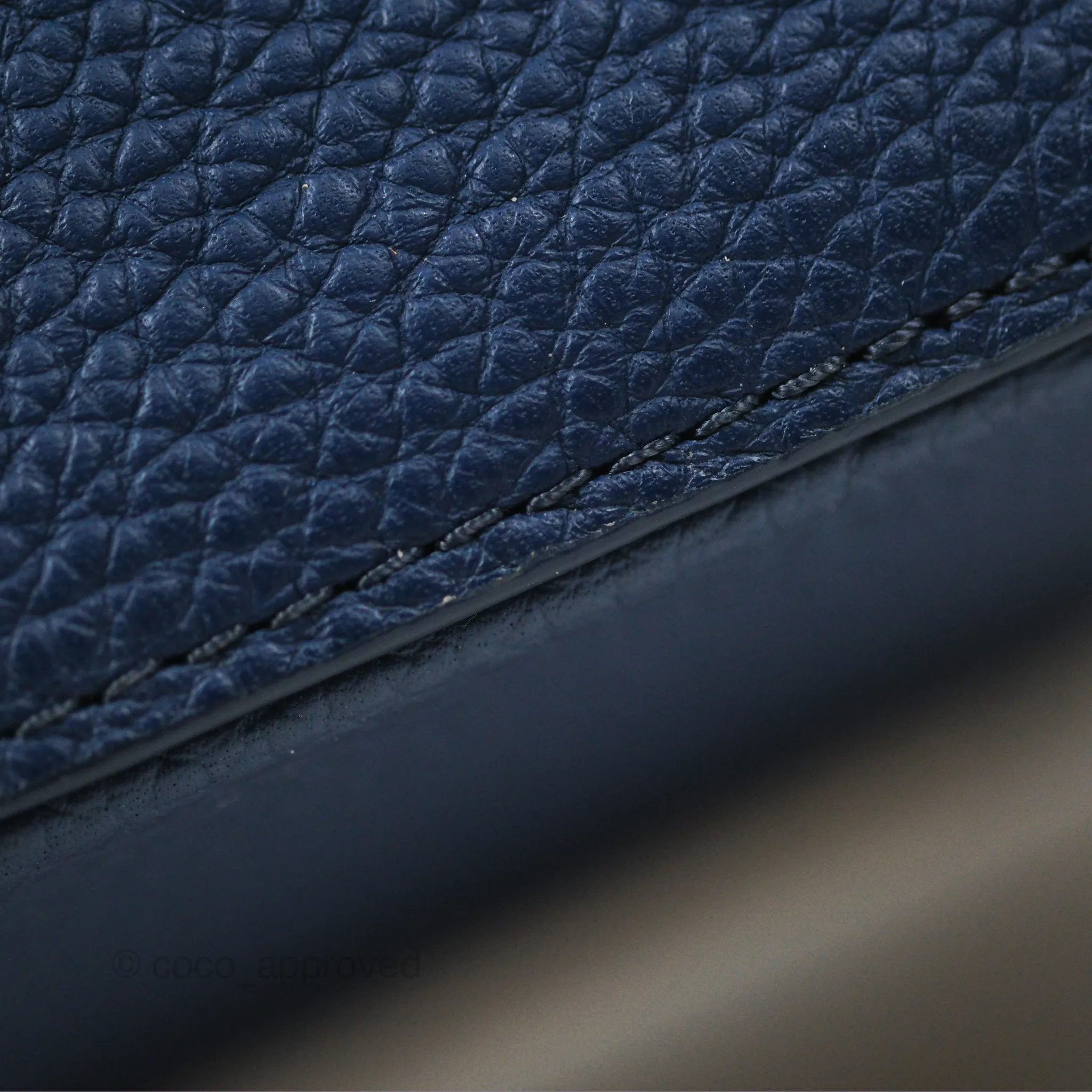 Louis Vuitton Capucines Mini Navy in Taurillon Leather and Python Leather