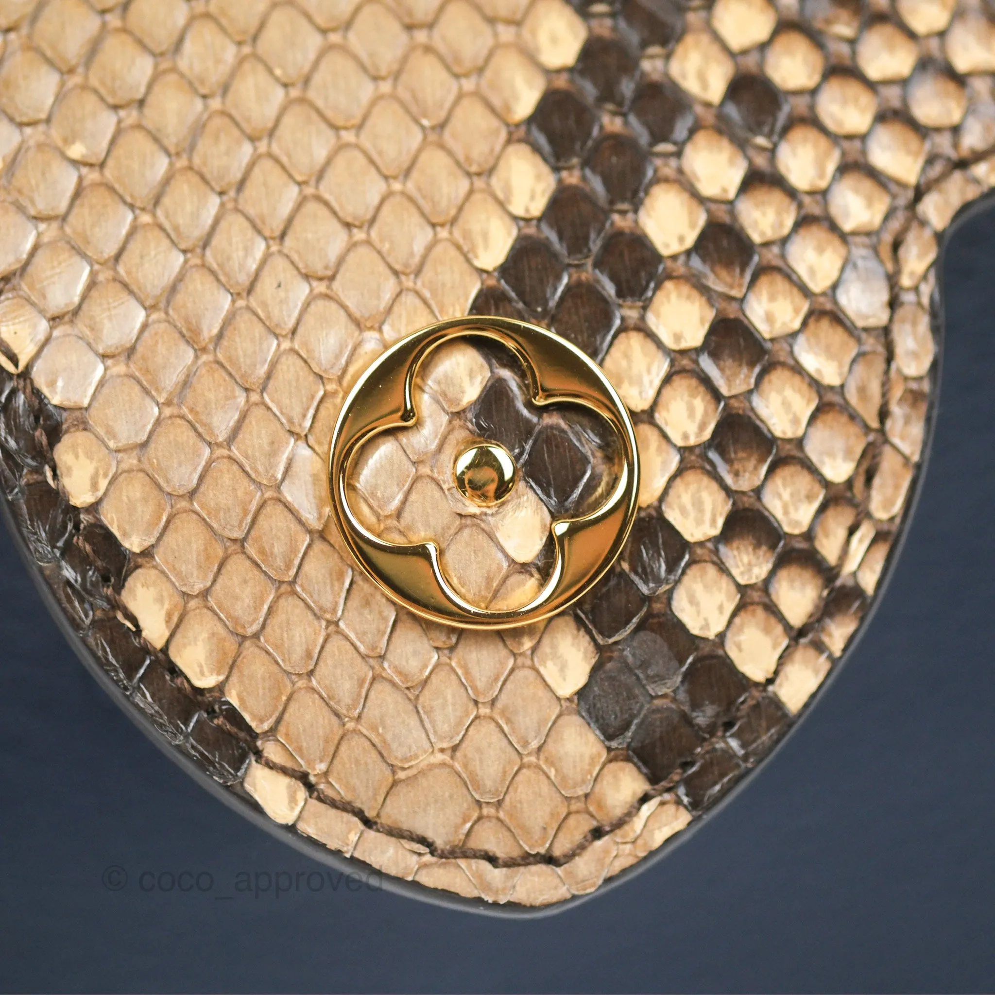 Louis Vuitton Capucines Mini Navy in Taurillon Leather and Python Leather