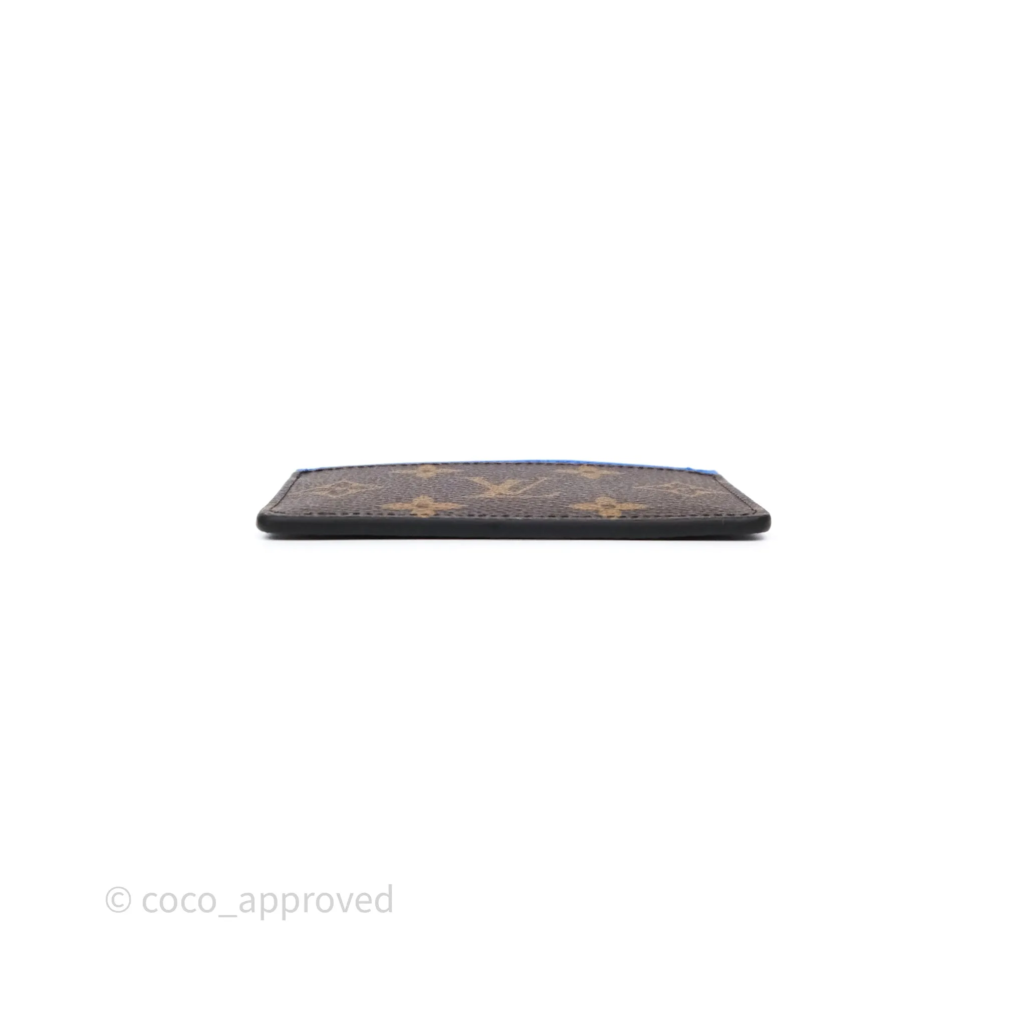 Louis Vuitton Card Holder PM Monogram Macassar Bleu