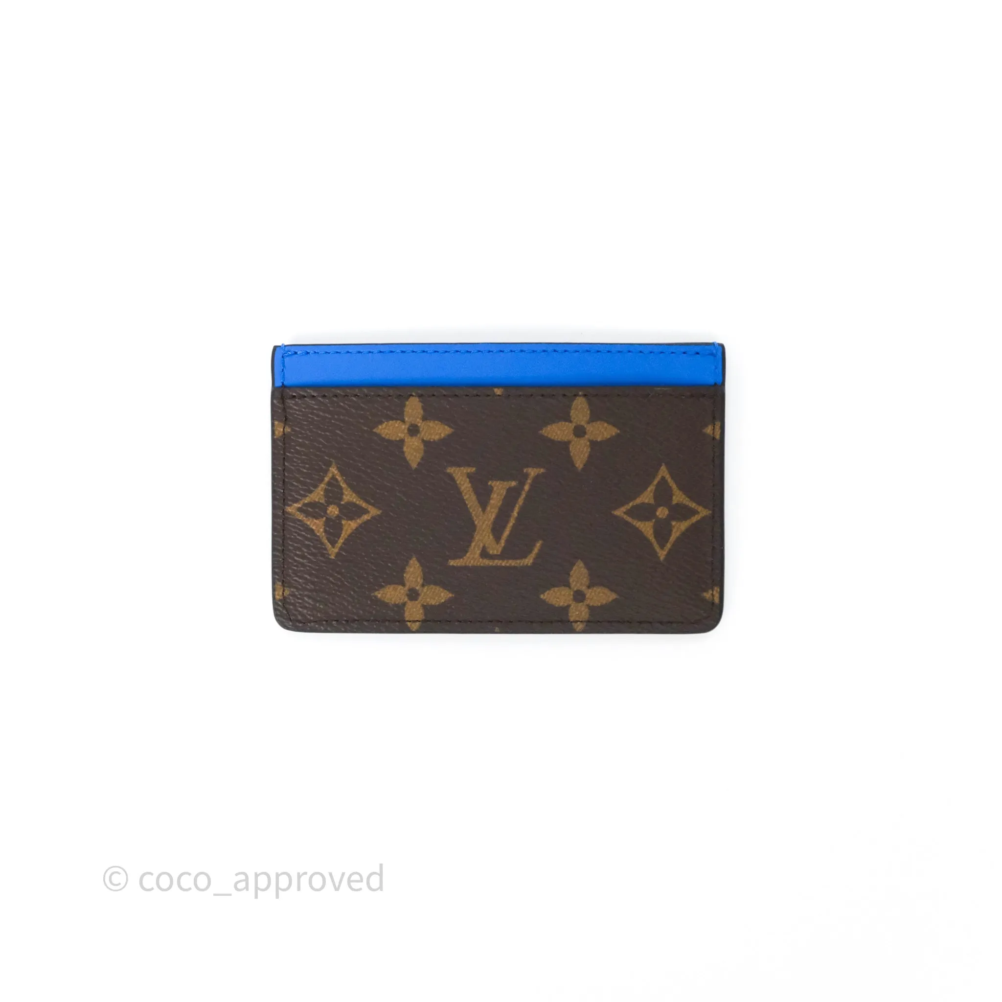 Louis Vuitton Card Holder PM Monogram Macassar Bleu