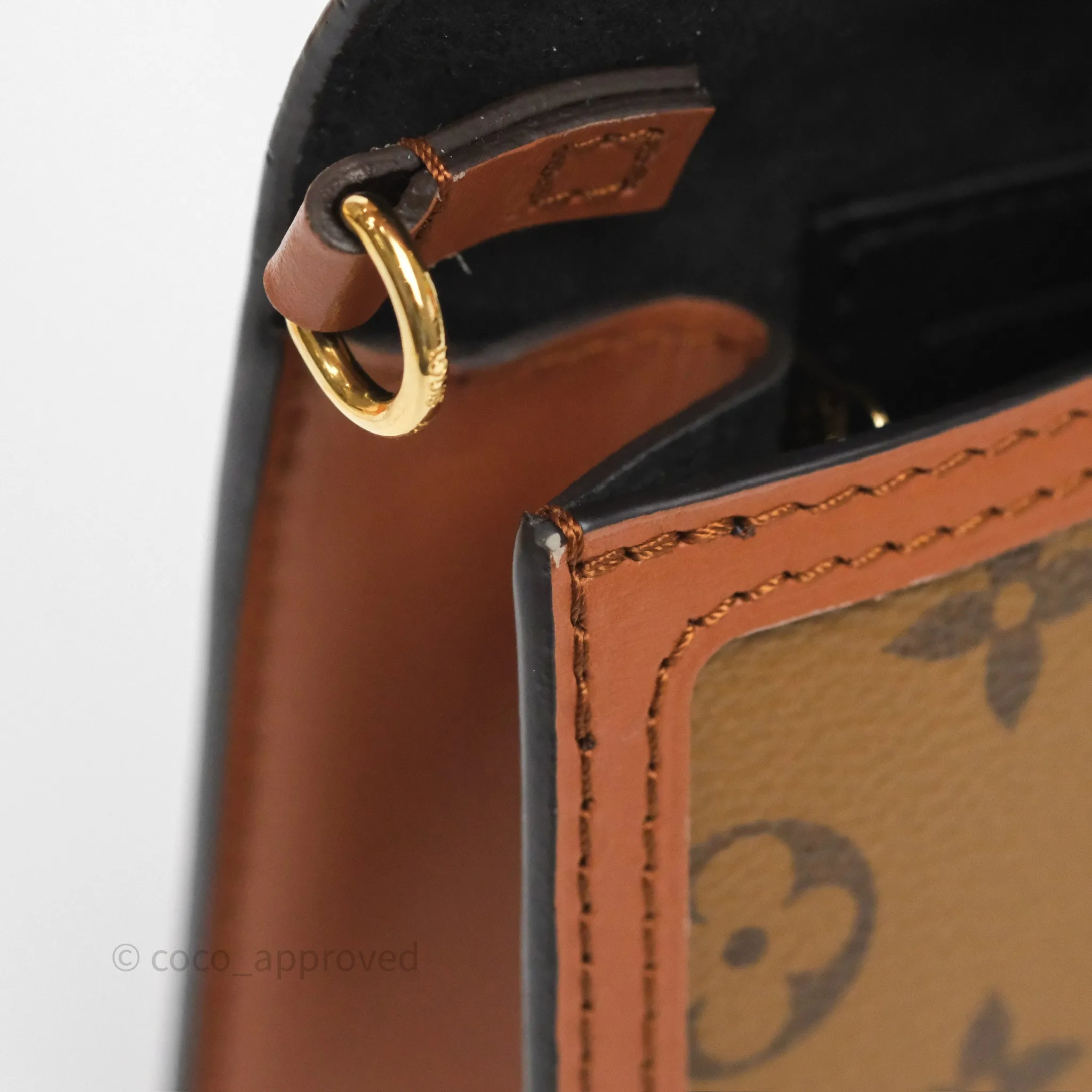 Louis Vuitton Chain Wallet Dauphine Monogram Reverse
