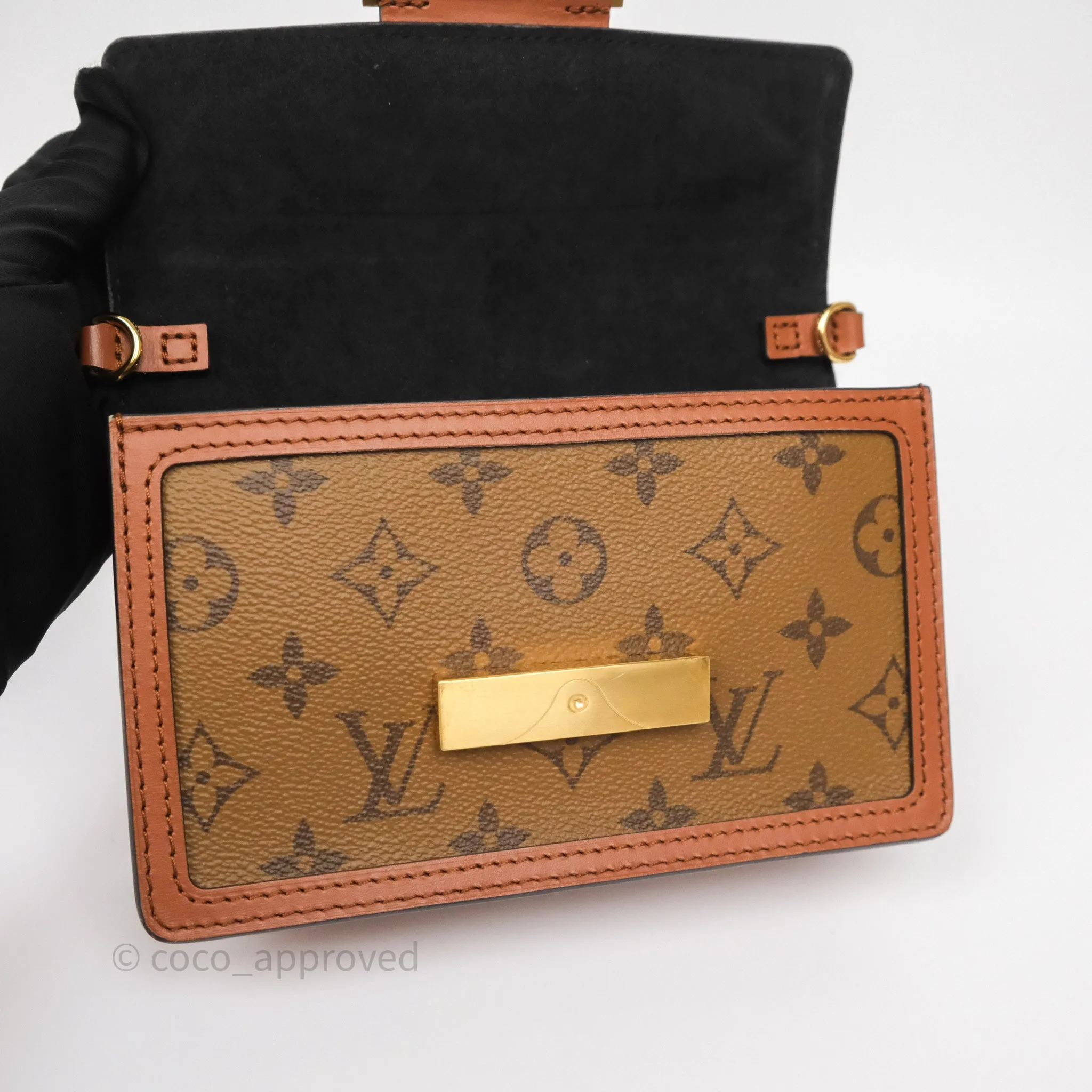 Louis Vuitton Chain Wallet Dauphine Monogram Reverse