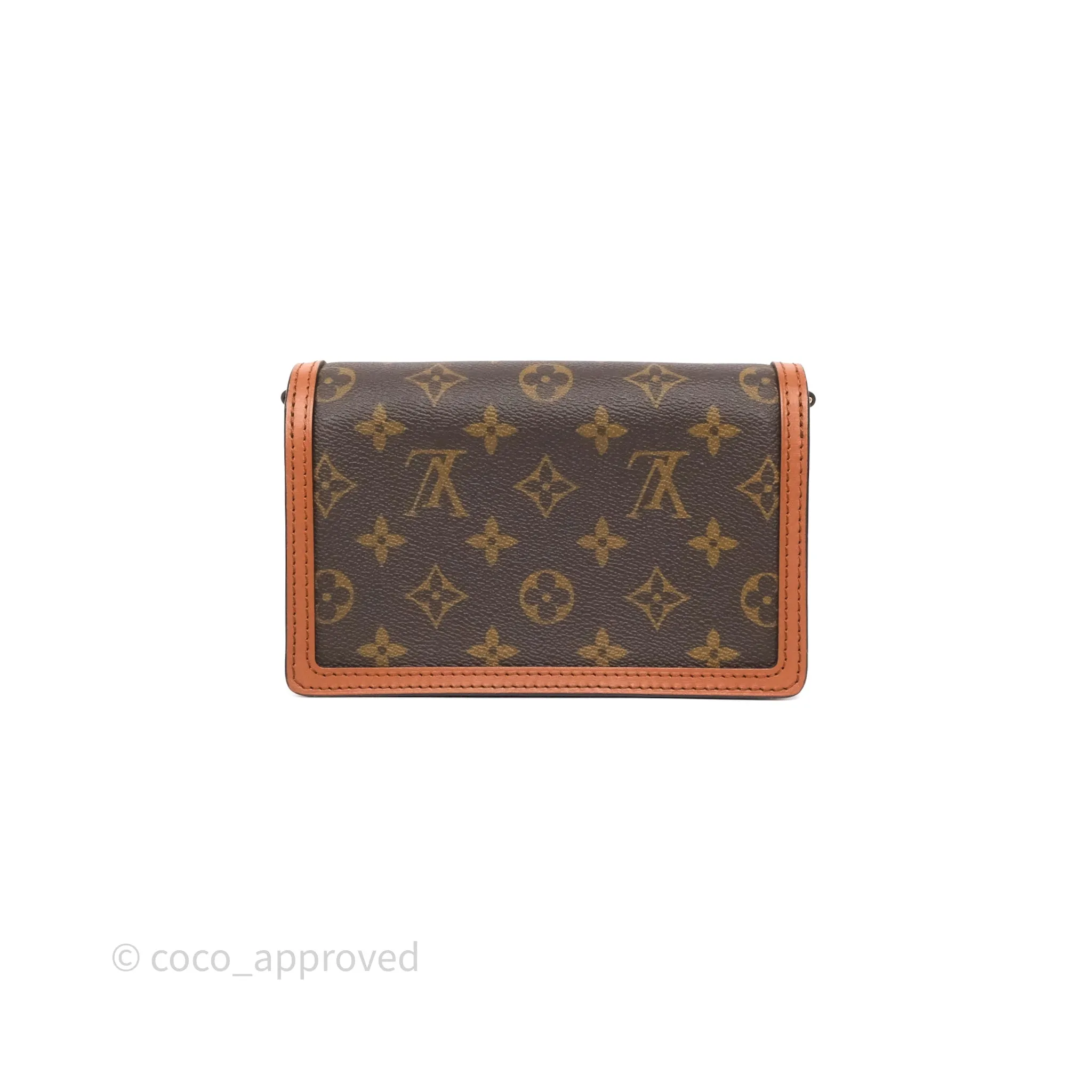 Louis Vuitton Chain Wallet Dauphine Monogram Reverse