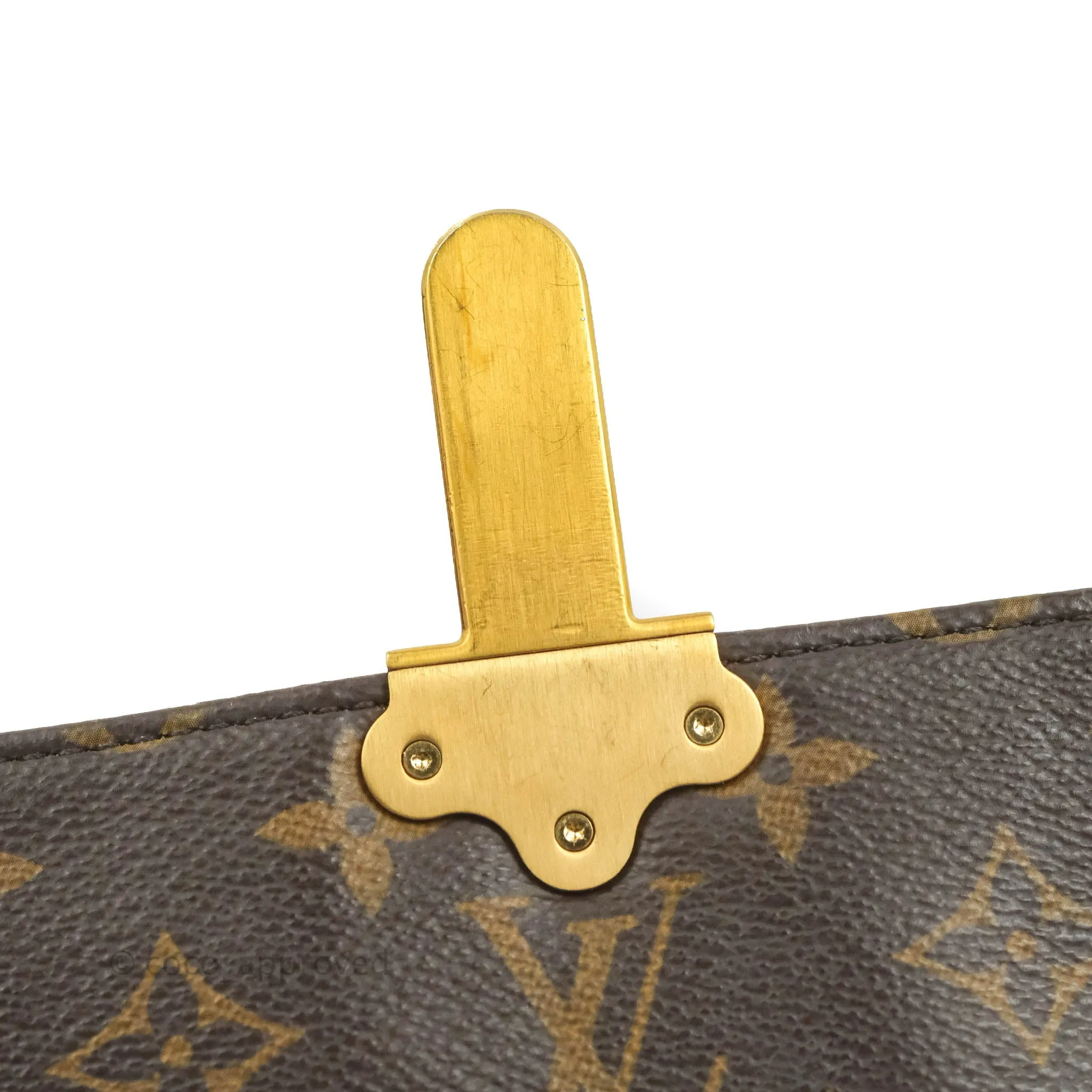 Louis Vuitton Cherrywood PM Handbag Patent Monogram Canvas