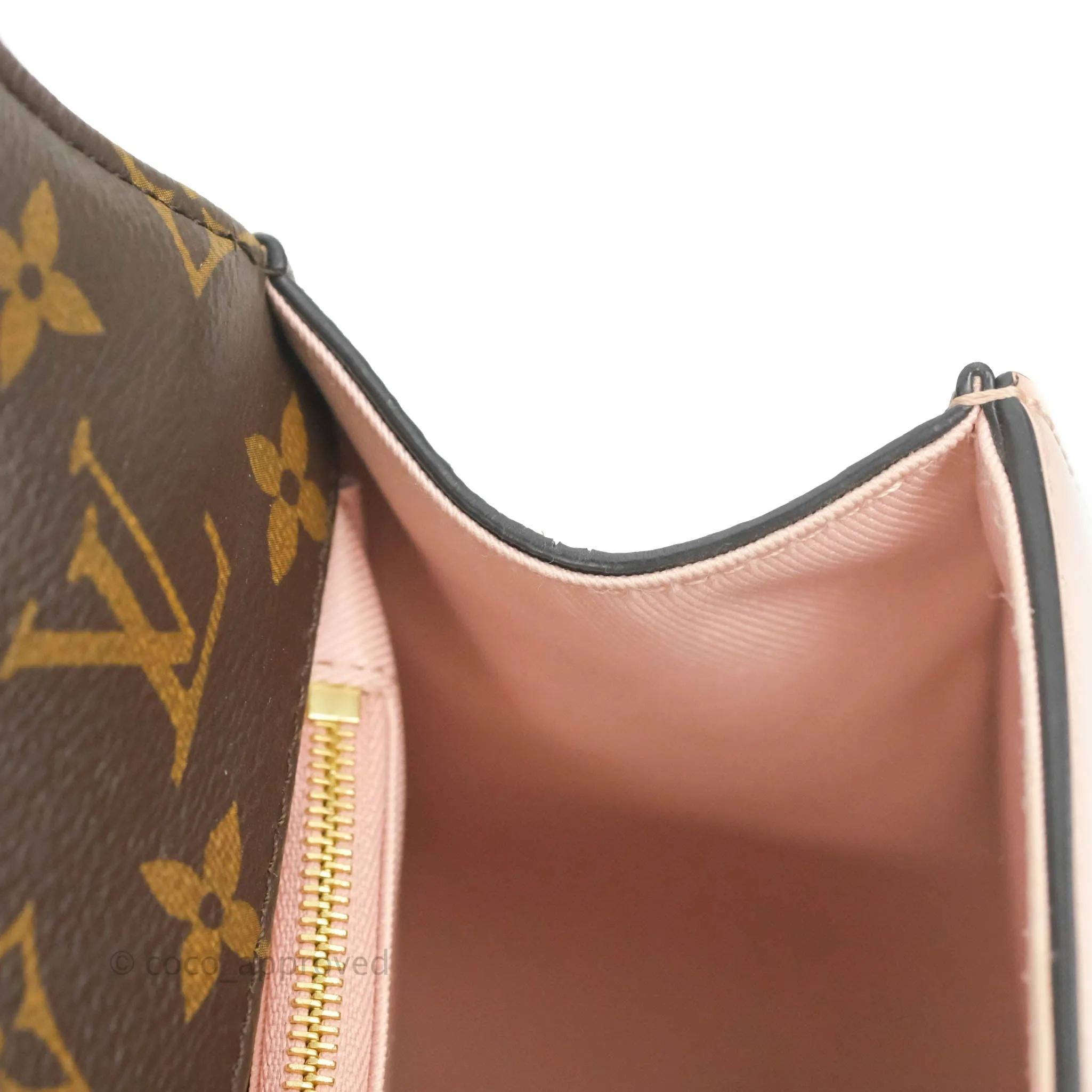 Louis Vuitton Cherrywood PM Handbag Patent Monogram Canvas