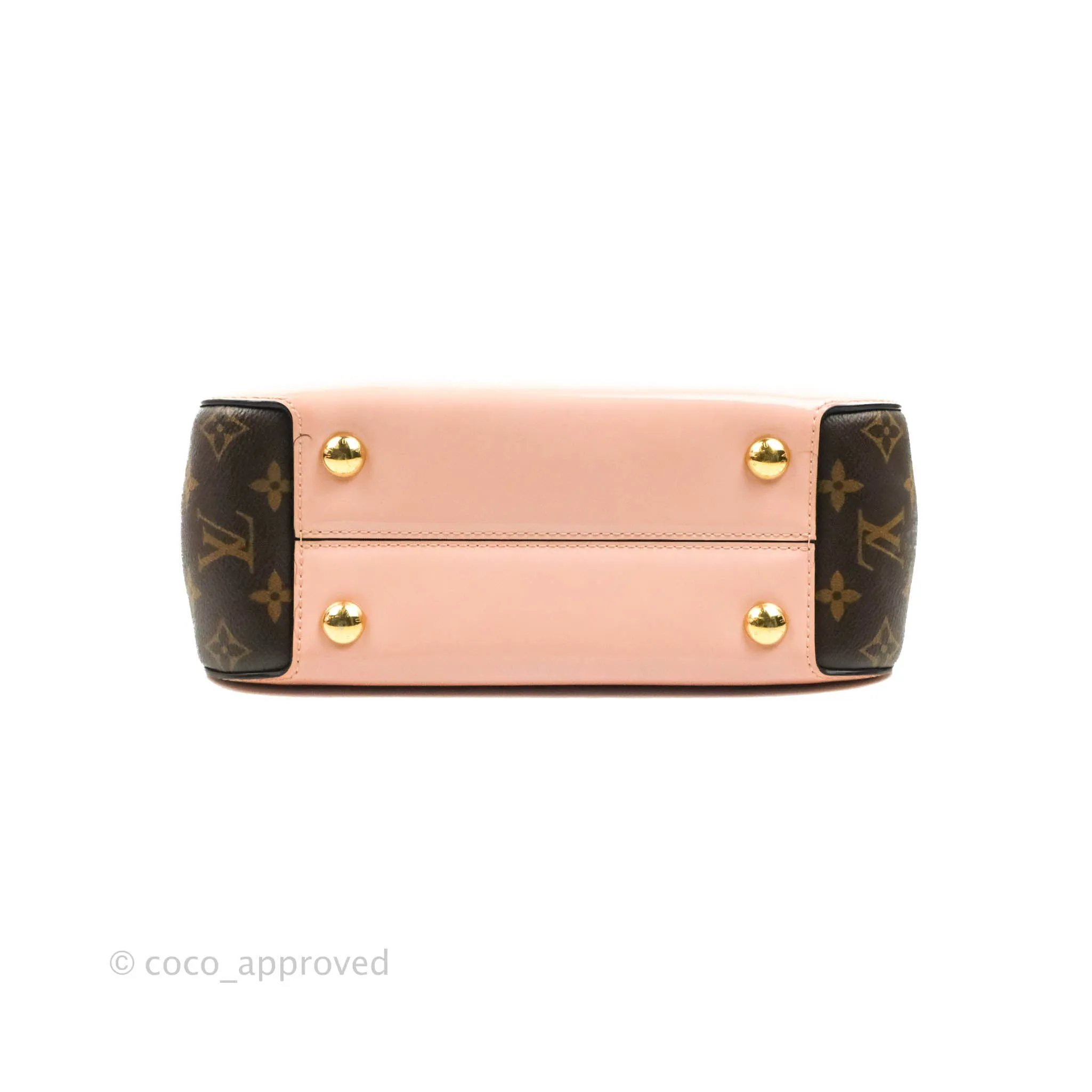 Louis Vuitton Cherrywood PM Handbag Patent Monogram Canvas