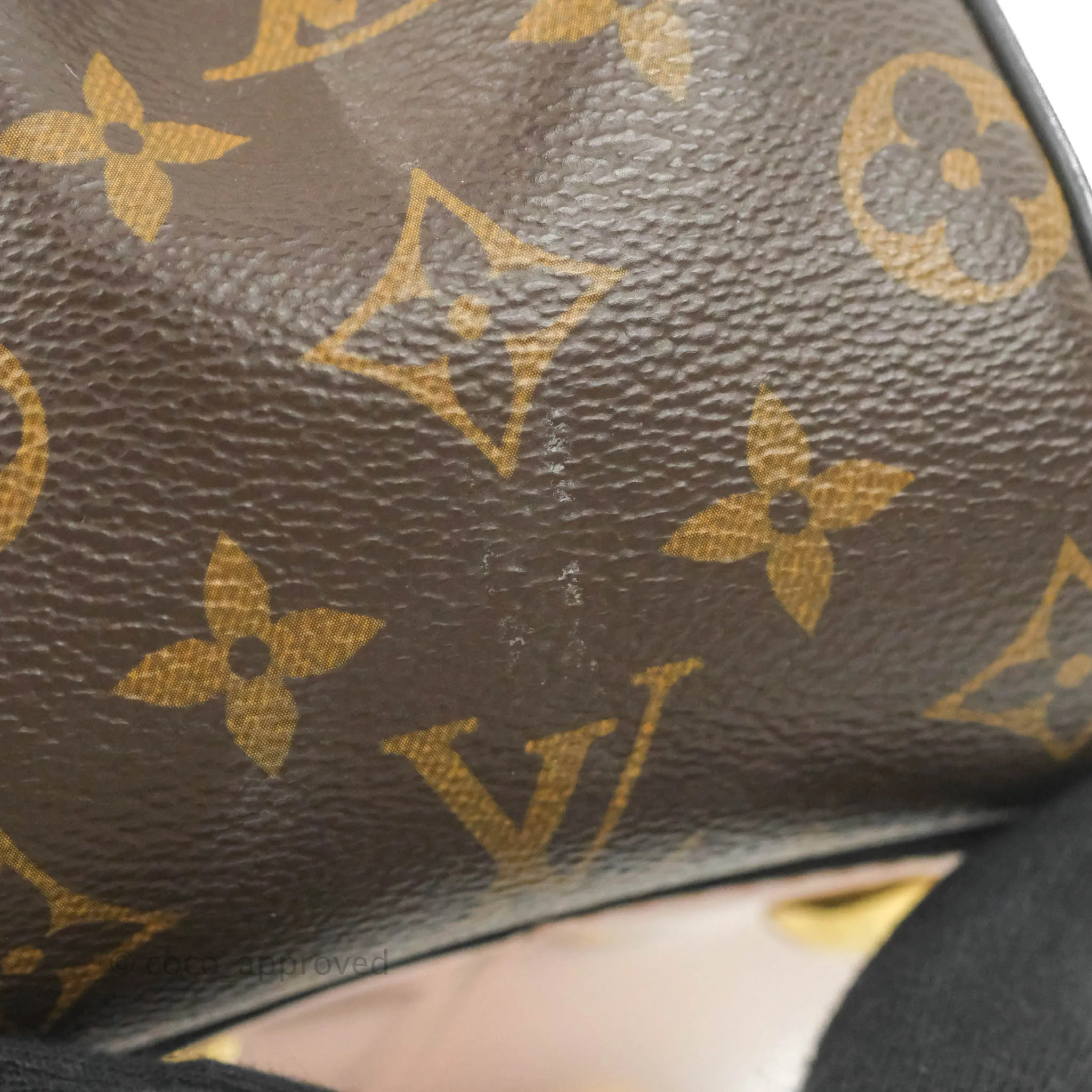 Louis Vuitton Cherrywood PM Handbag Patent Monogram Canvas