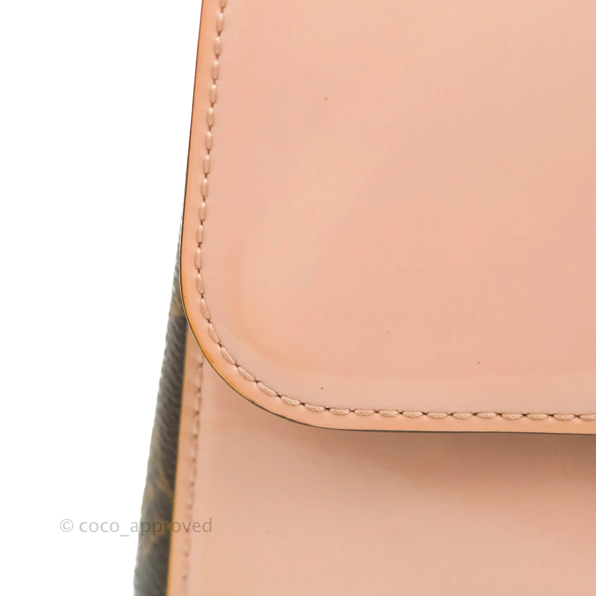 Louis Vuitton Cherrywood PM Handbag Patent Monogram Canvas