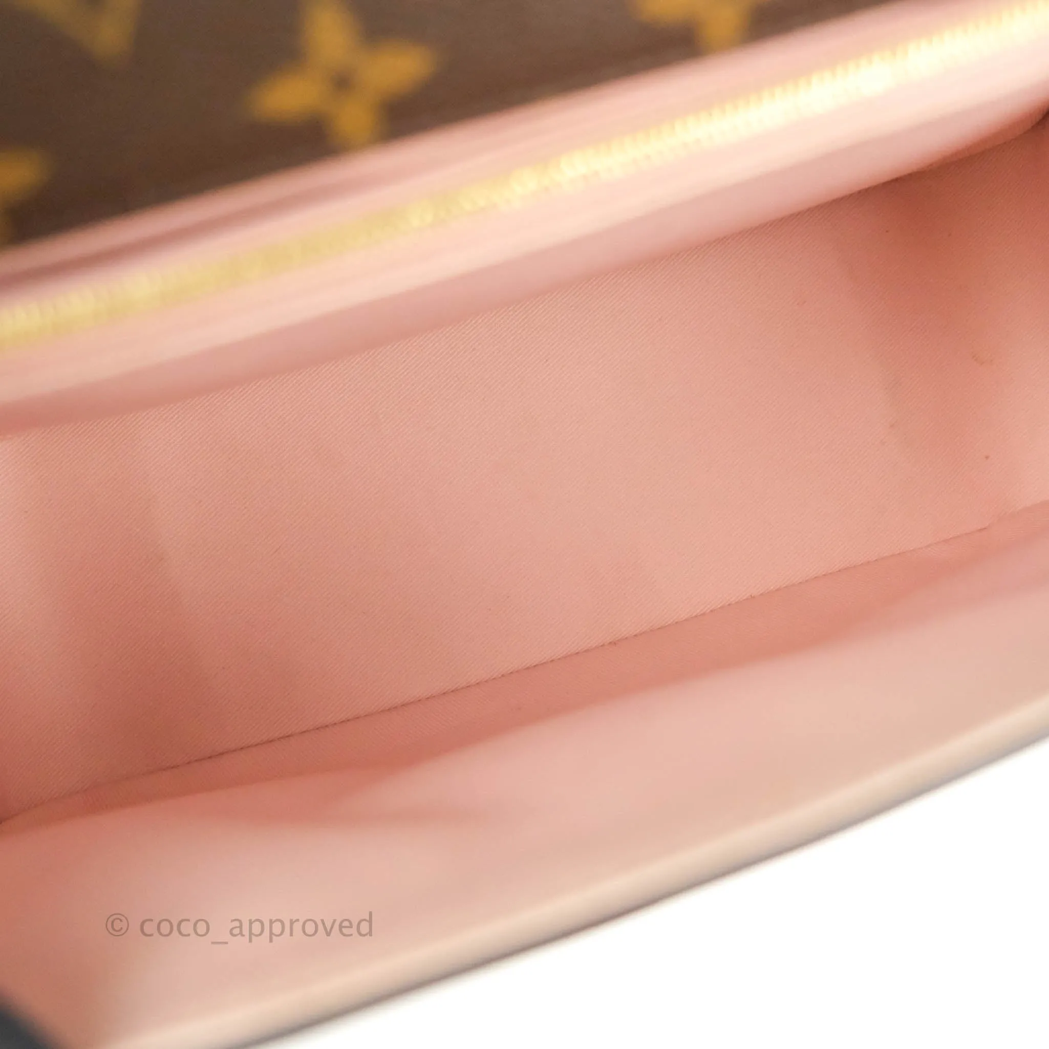 Louis Vuitton Cherrywood PM Handbag Patent Monogram Canvas