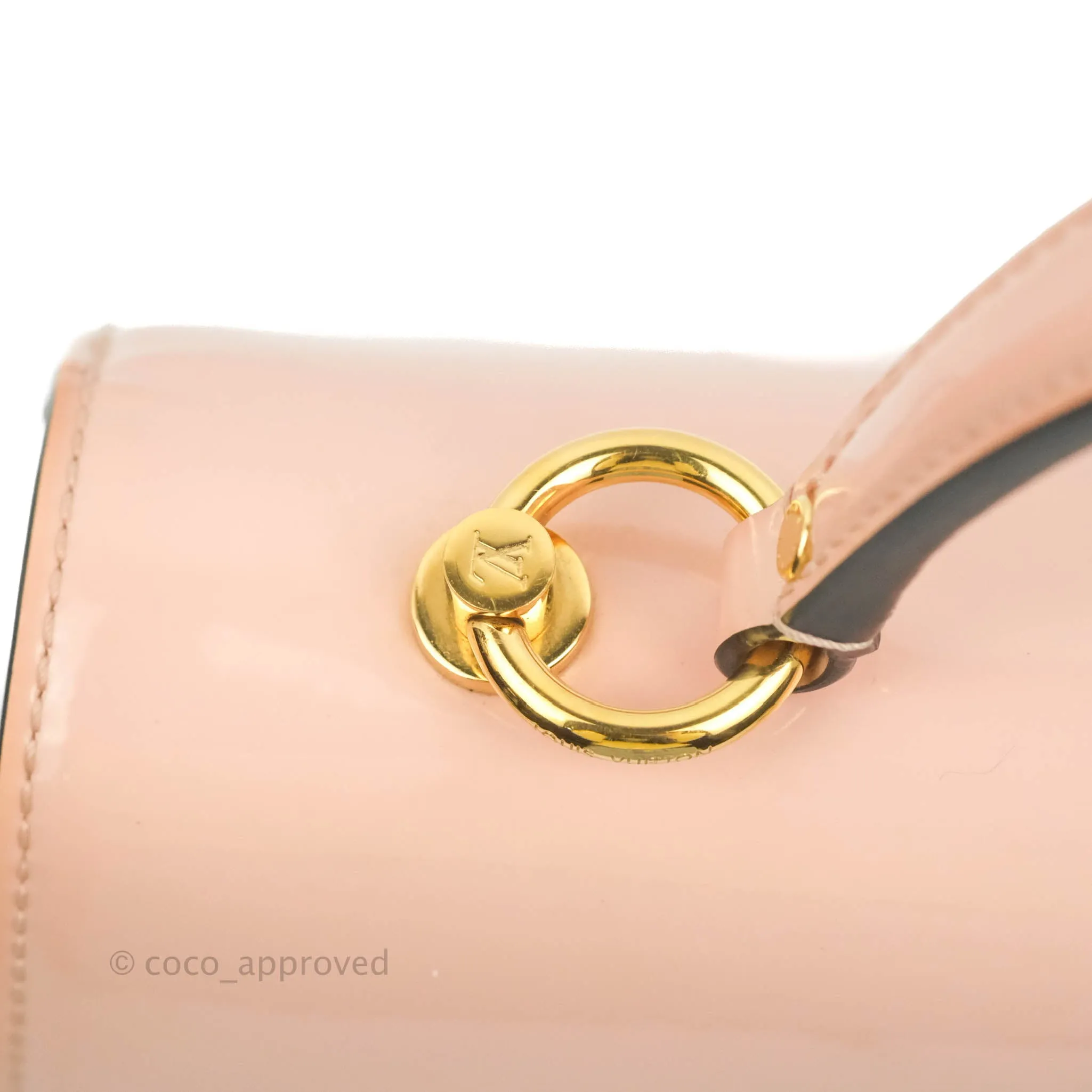 Louis Vuitton Cherrywood PM Handbag Patent Monogram Canvas