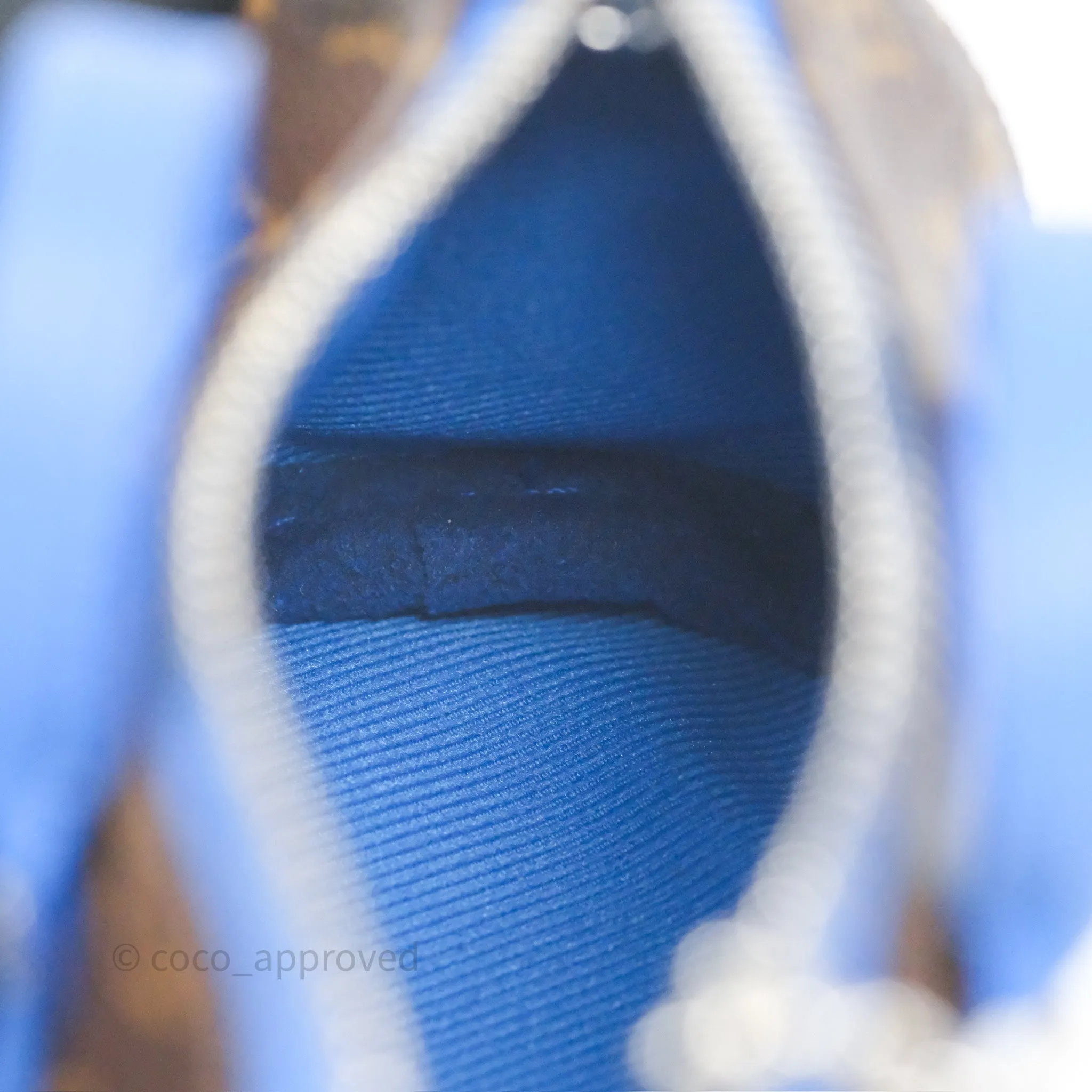Louis Vuitton Colormania Mini Keepall Pouch Bag Charm Blue