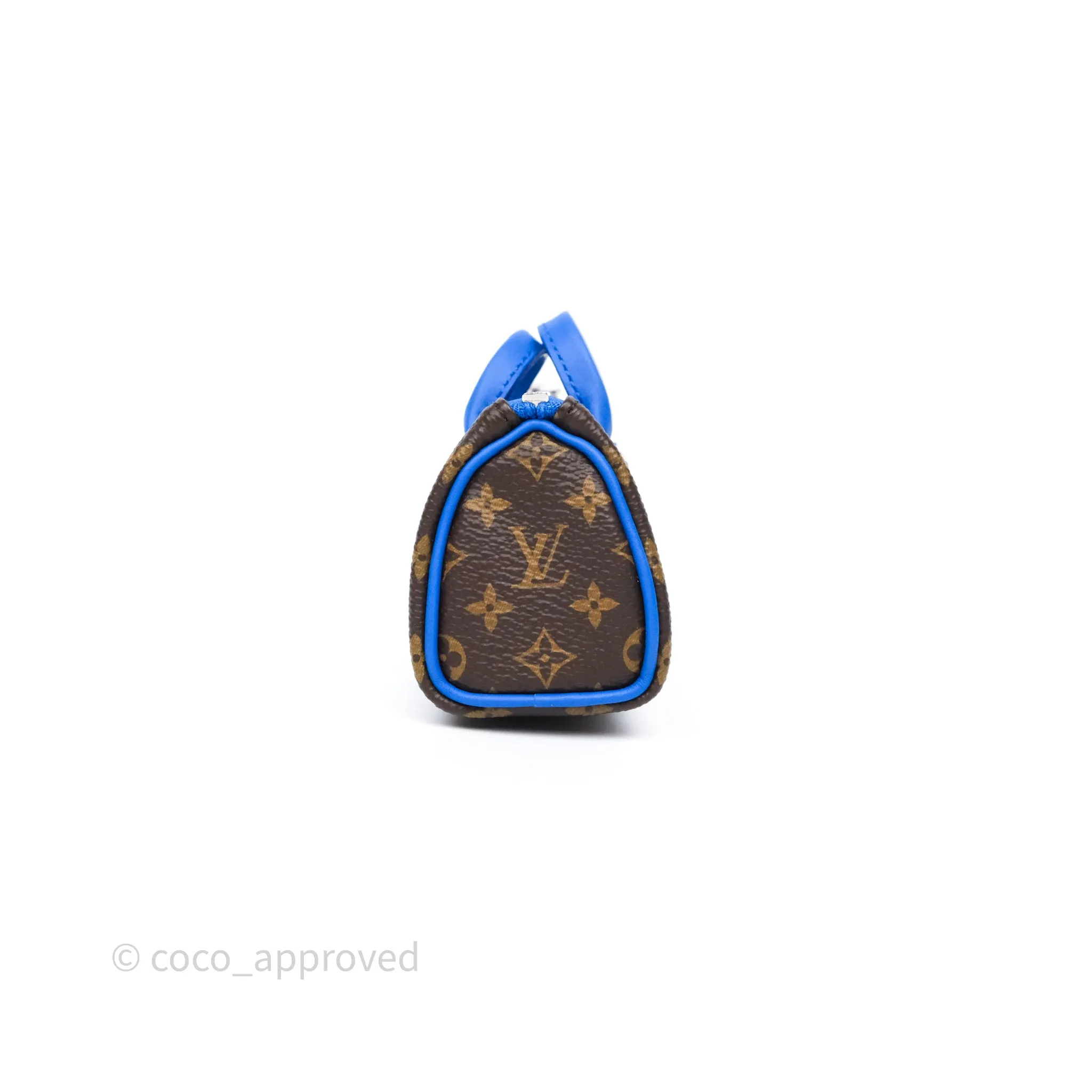 Louis Vuitton Colormania Mini Keepall Pouch Bag Charm Blue